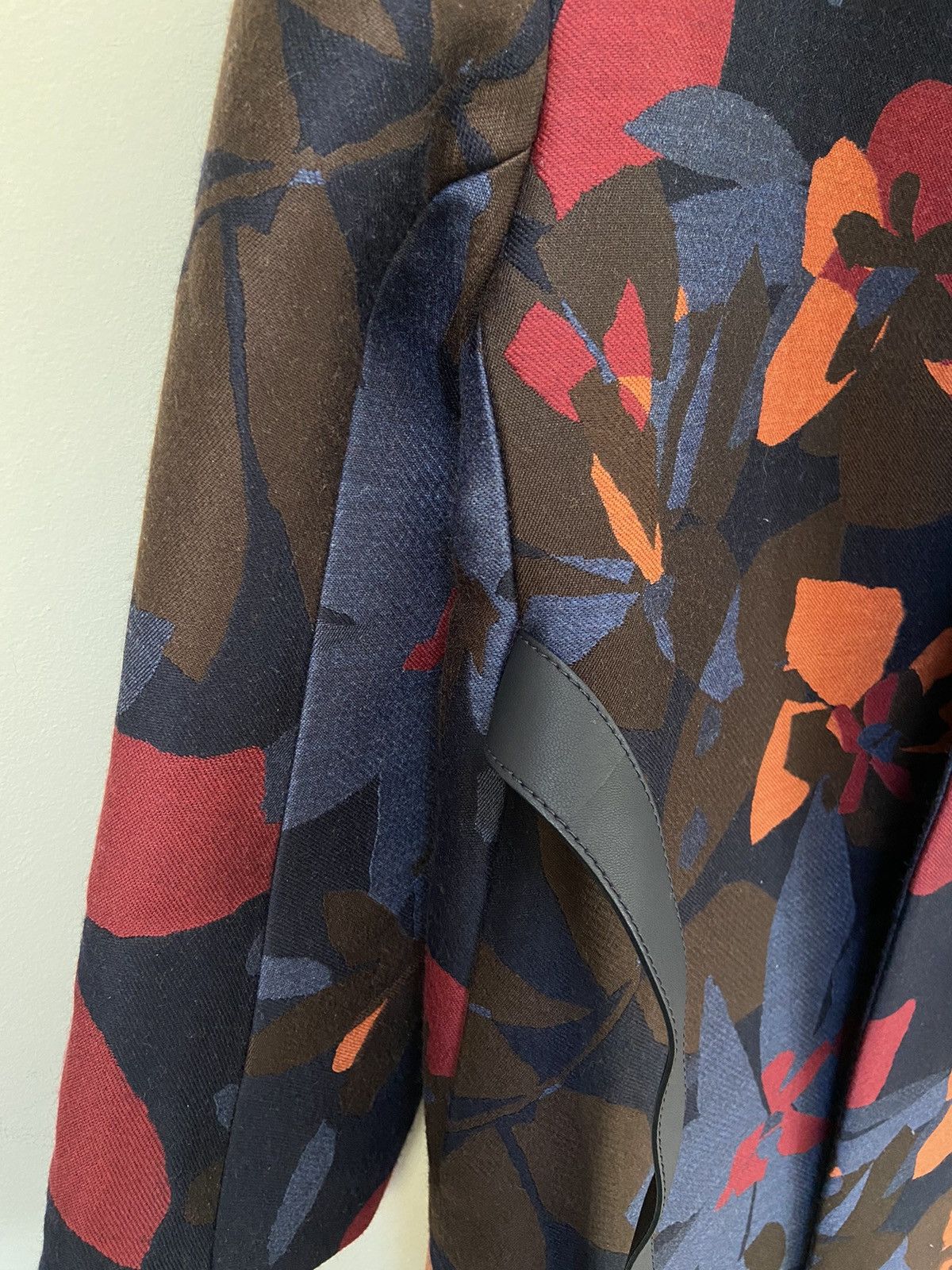 Loro Piana Loro Piana Floral print Wool Silk Coat Size S / US 4 / IT 40 - 4 Thumbnail
