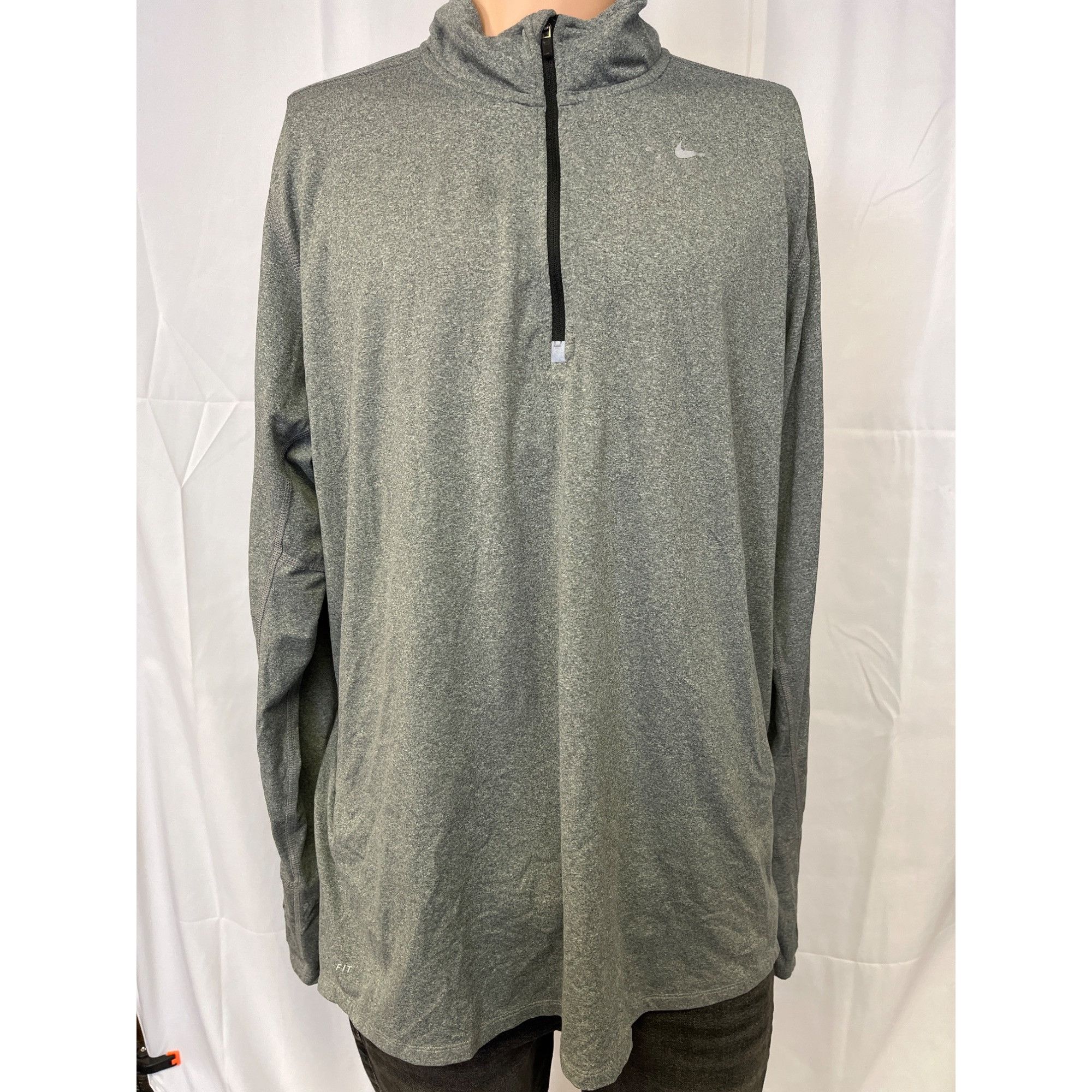 Nike Nike Dri-Fit Men's Grey Light Sweatshirt/Pullover Size XL SK Size US XL / EU 56 / 4 - 1 Thumbnail