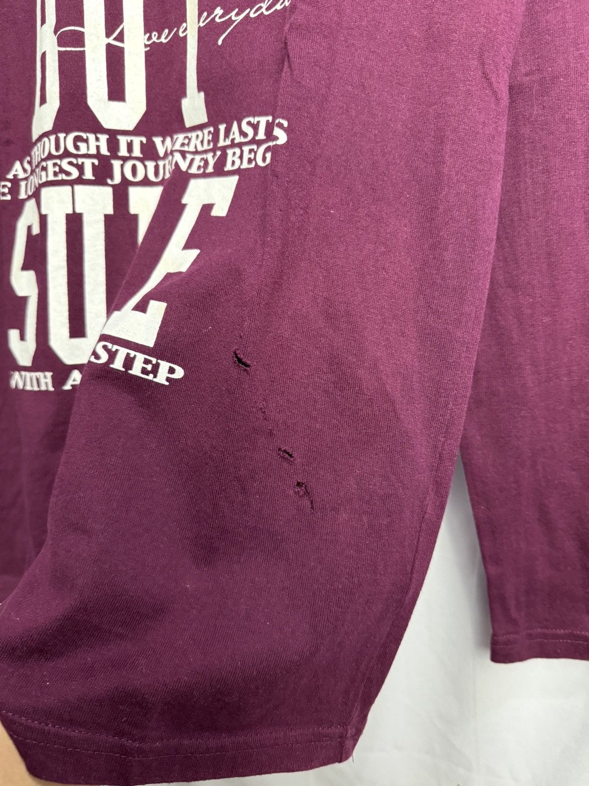 Hysteric Glamour × Japanese Brand × PPFM Thruxton "Slow But Sure" Poem Long Sleeve Size US M / EU 48-50 / 2 - 7 Thumbnail