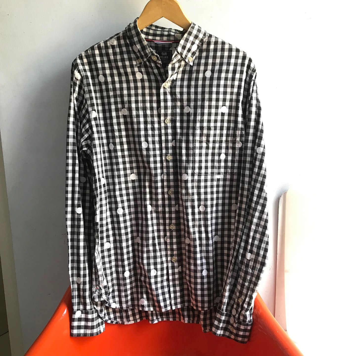 Beams Plus Beams Heart Tartan Black gingham and Polkadot Shirt Size US L / EU 52-54 / 3 - 2 Thumbnail