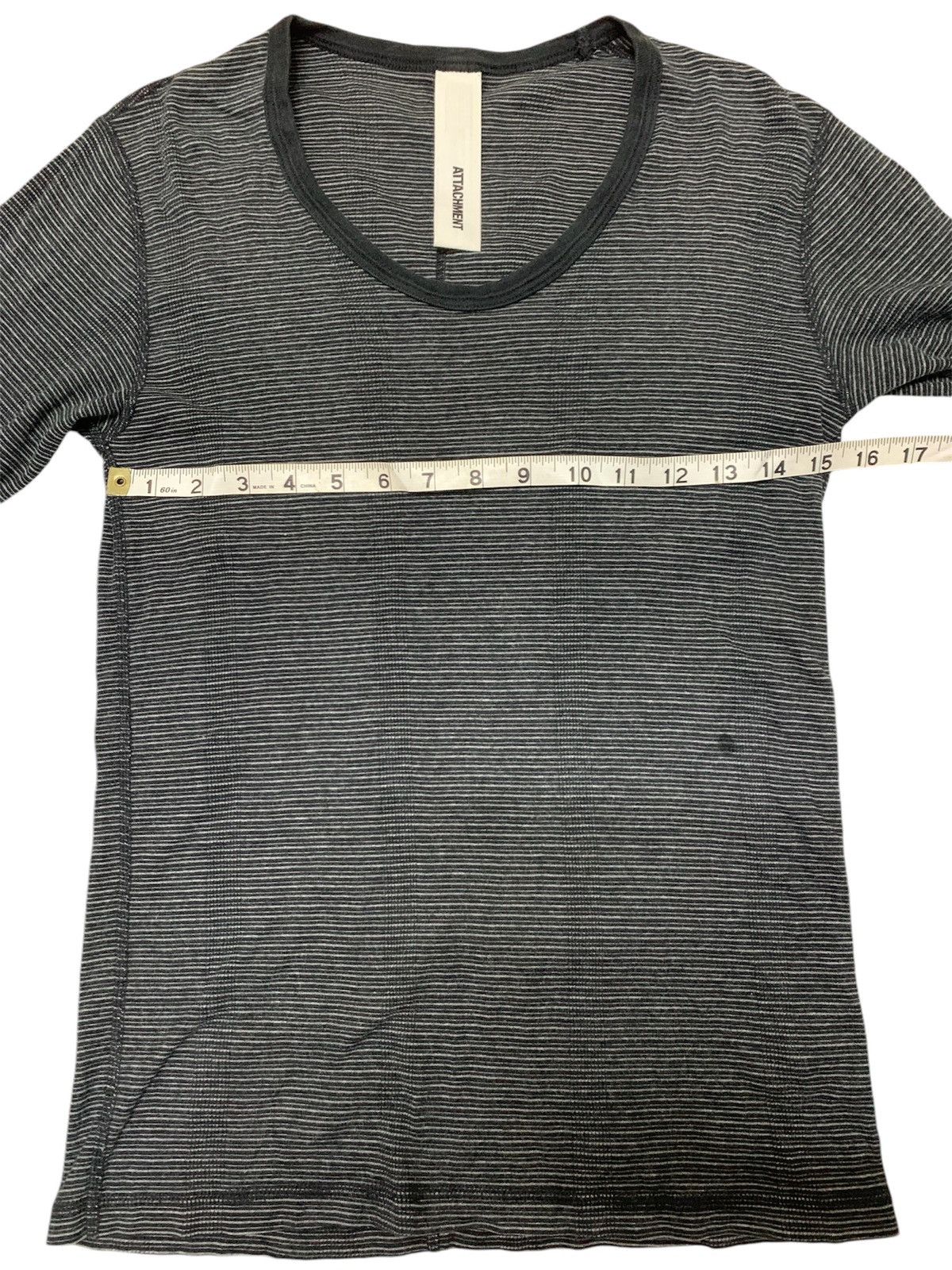 Attachment ATTACHMENT T-shirt/cut & sewn greyxblack(border) Size US XS / EU 42 / 0 - 3 Thumbnail