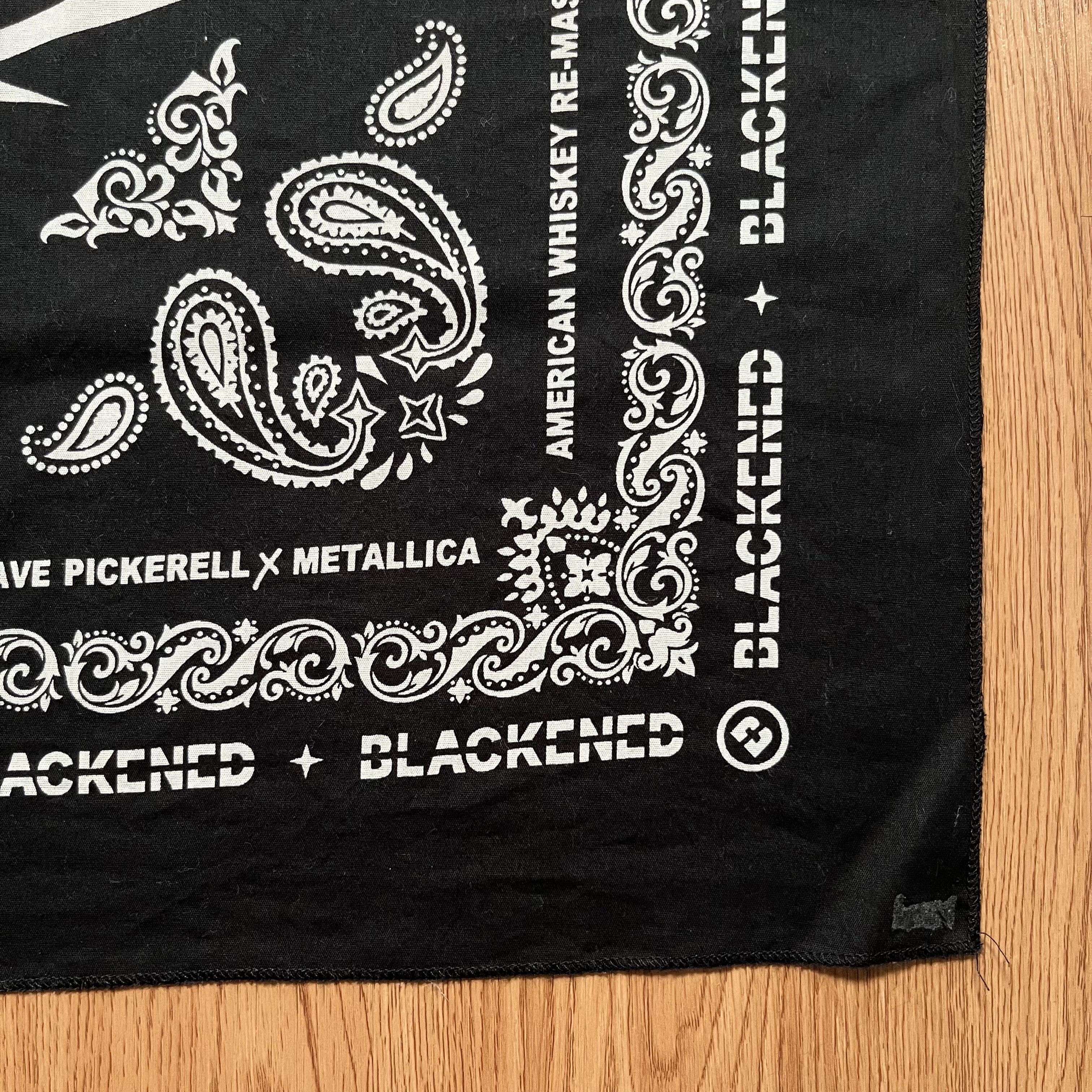 Metallica Blackened American Whiskey By Metallica Handkerchief Size ONE SIZE - 2 Thumbnail