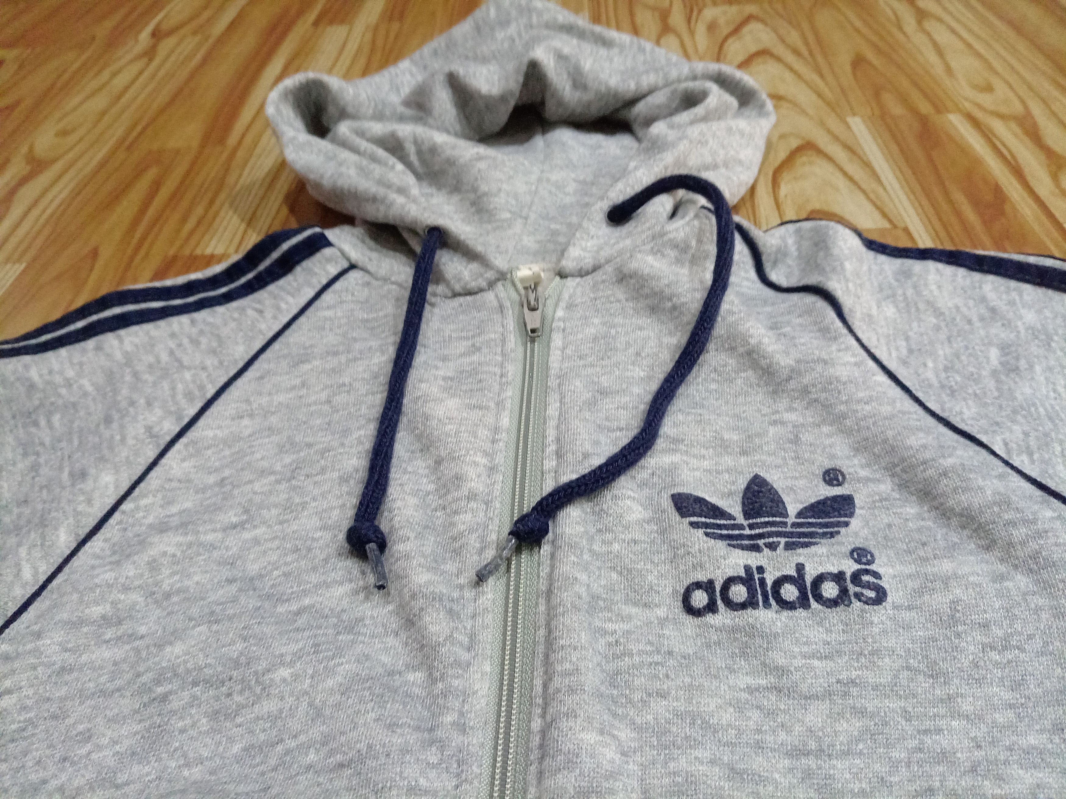Adidas × Vintage Rare Adidas Trefoil USA hoodie sweatshirt Size US S / EU 44-46 / 1 - 2 Thumbnail