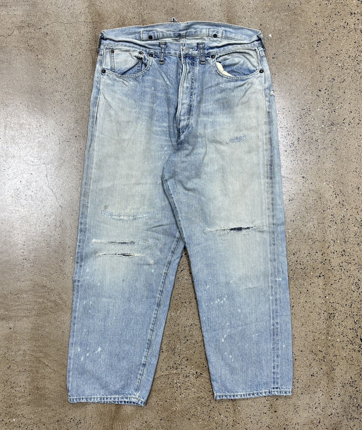 A.PRESSE NWT A.Presse 26SS Washed Denim Pants Bleach E (Fits 32