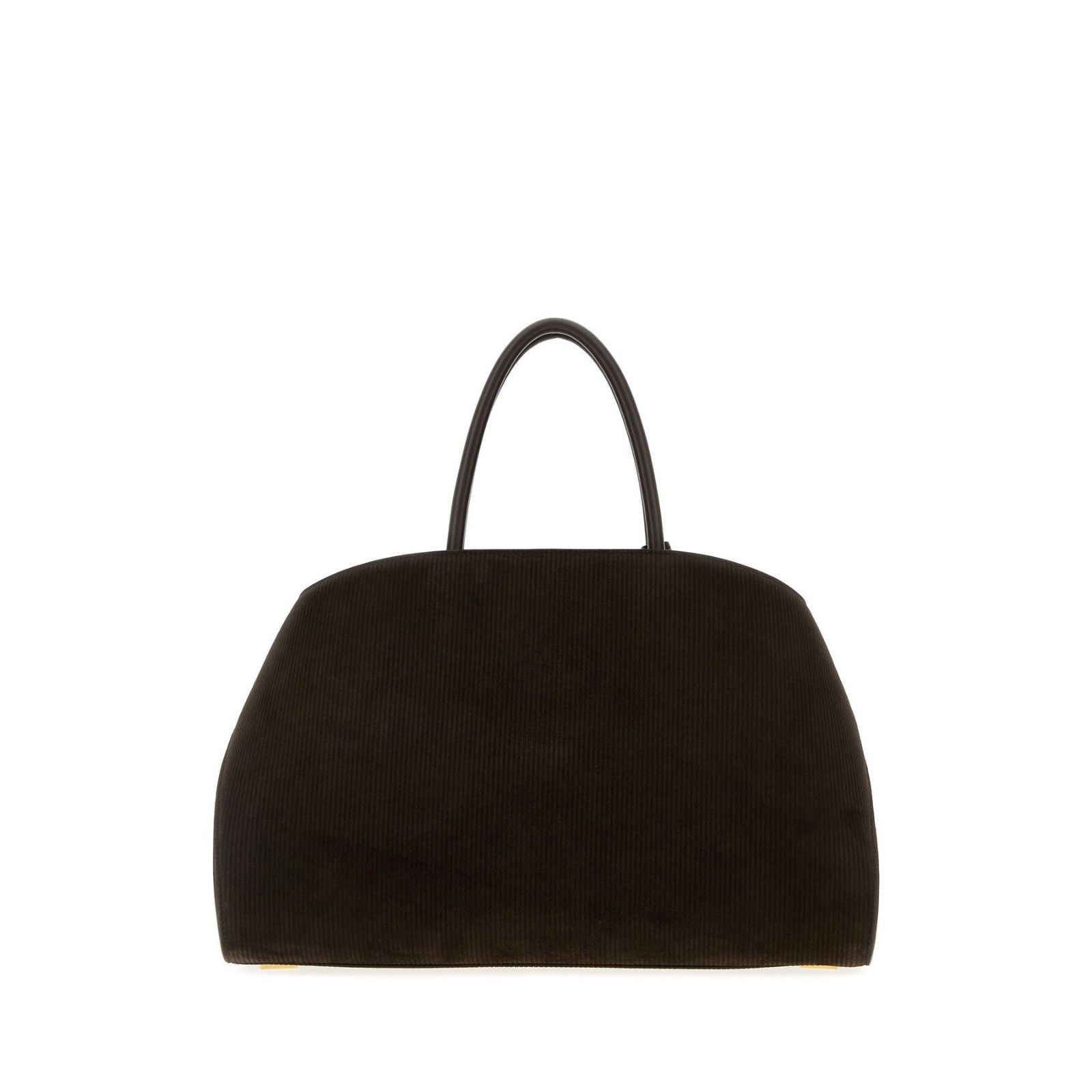 Salvatore Ferragamo FERRAGAMO Hug Medium Testa Di Moro Suede Top Handle Bag New Size ONE SIZE - 3 Thumbnail