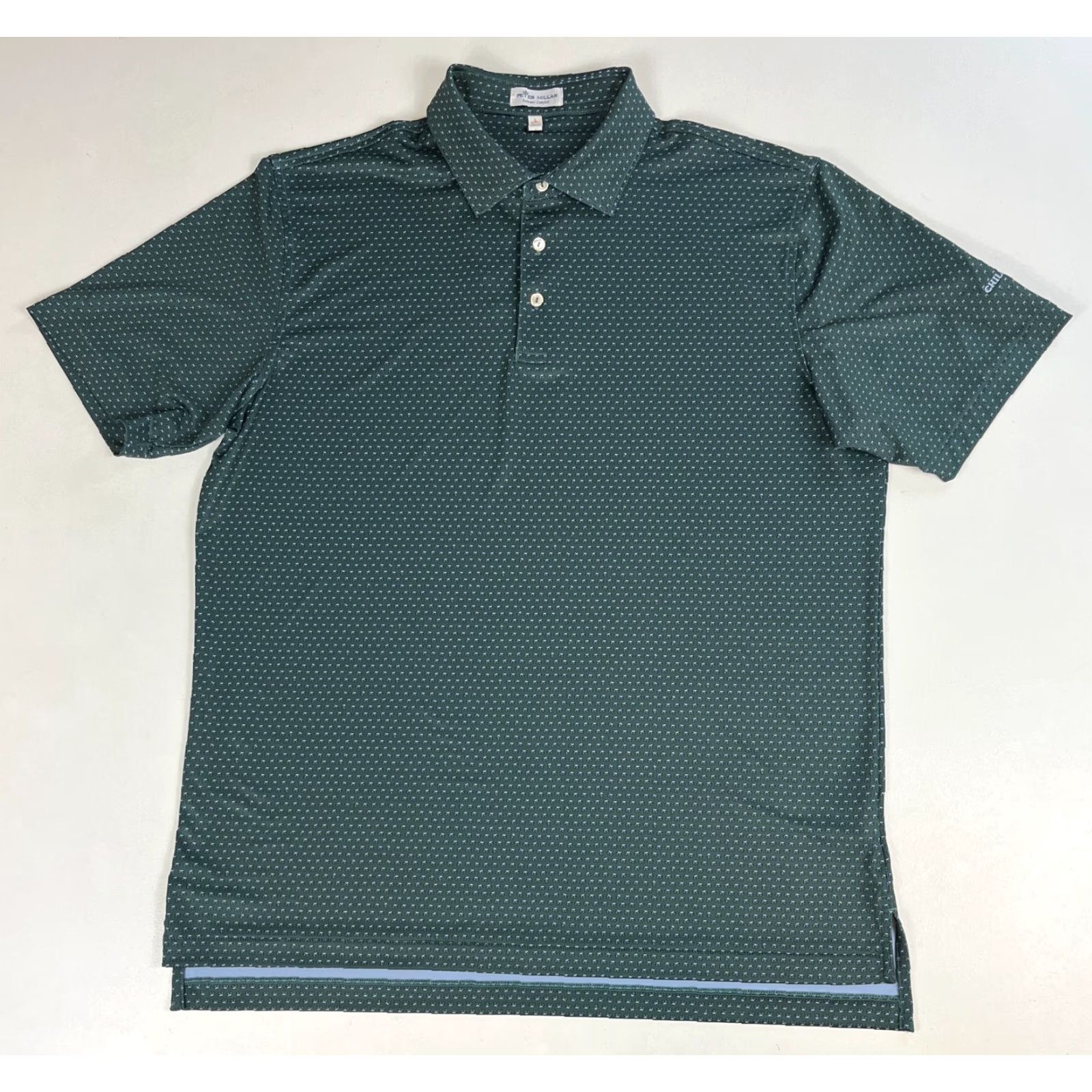 Peter Millar Peter Millar Summer Comfort Polo Shirt Men’s Sz L Green Short Sleeve Classic Polo Shirt Size US L / EU 52-54 / 3 - 3 Thumbnail