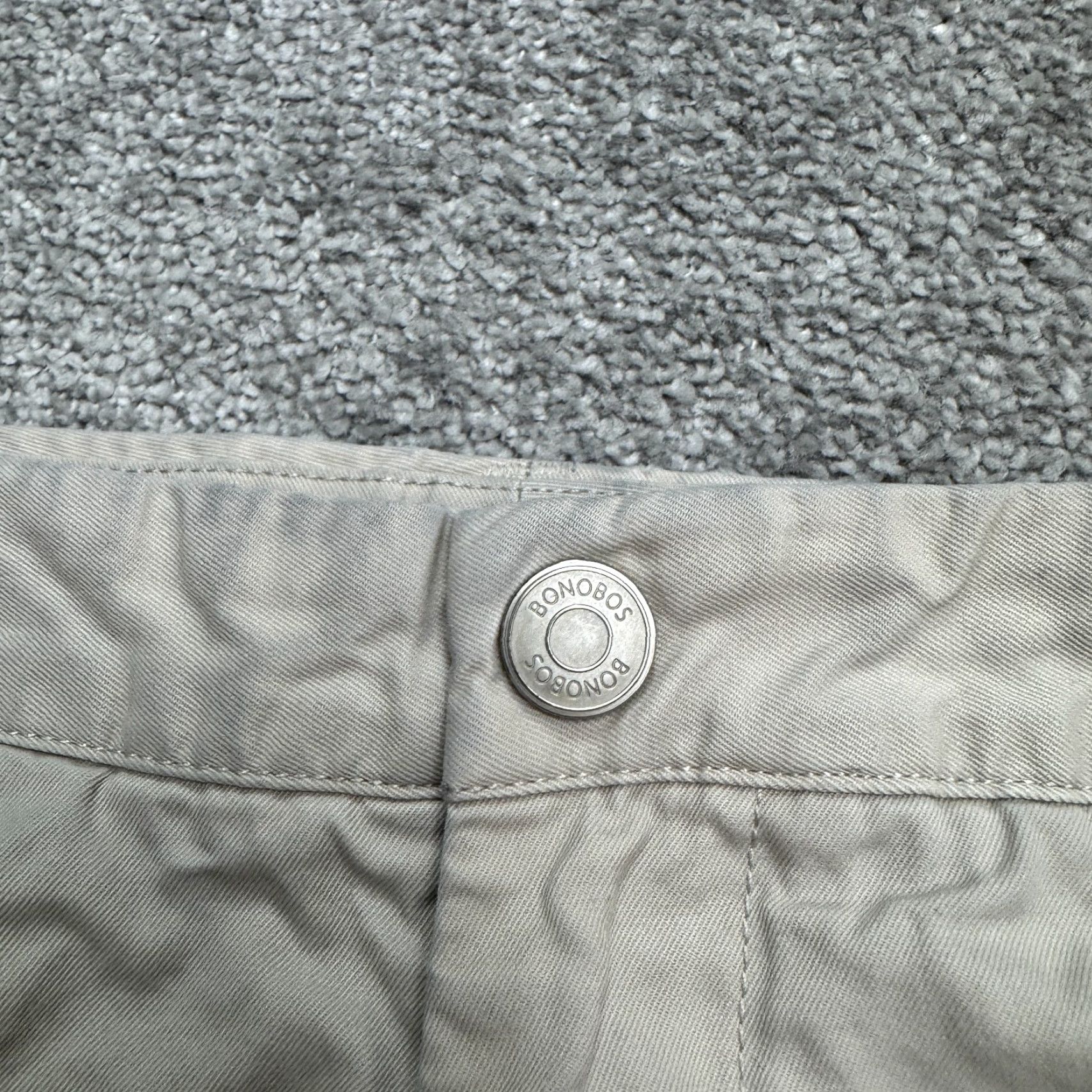 Bonobos Bonobos Slim Fit Straight Leg Chino Pants Mens 31x34 Beige Cotton Flannel Lined Size US 31 - 5 Thumbnail