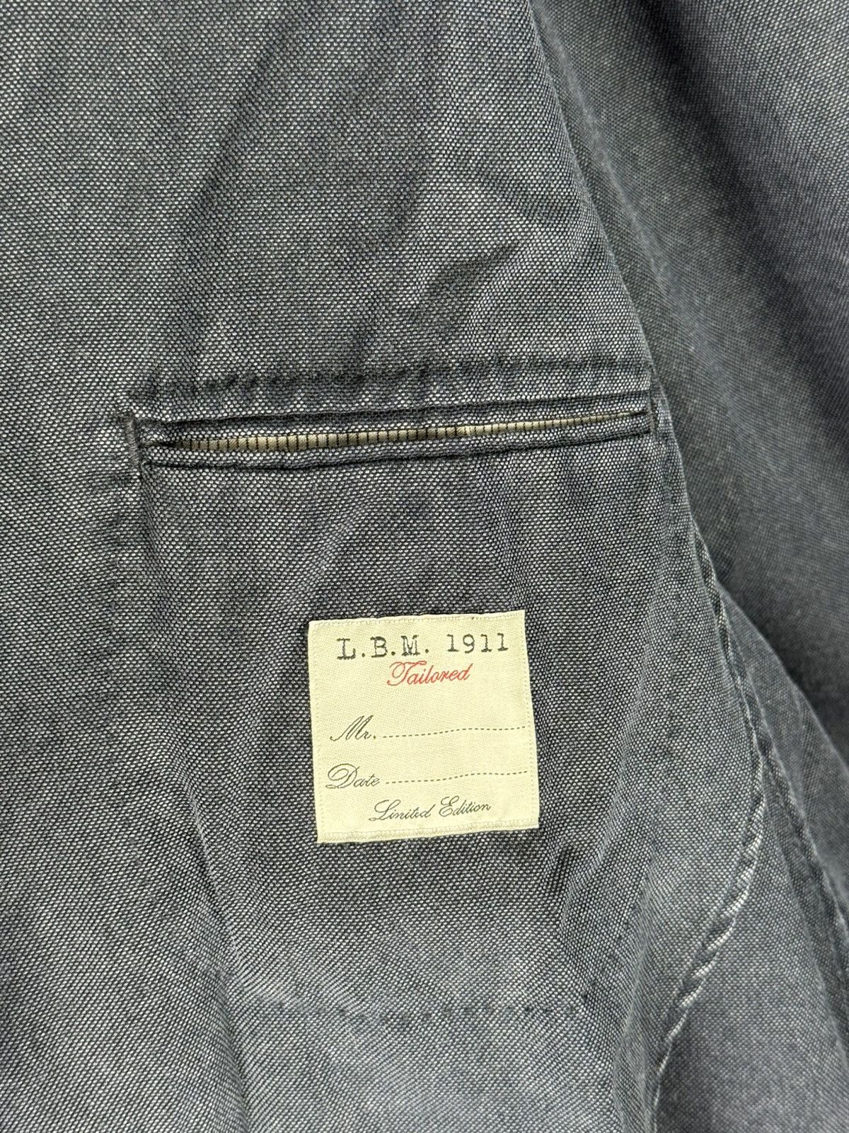L.B.M. 1911 L.B.M.1911 Mens Tailored Blazer Buttons Wool Limited Edition Size 52R - 9 Thumbnail