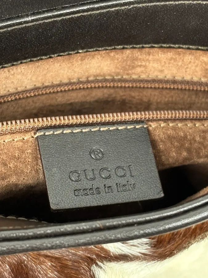 Gucci 2000s Gucci Creamy Fur Cowhide Effect Shoulder Bag Size ONE SIZE - 15 Thumbnail