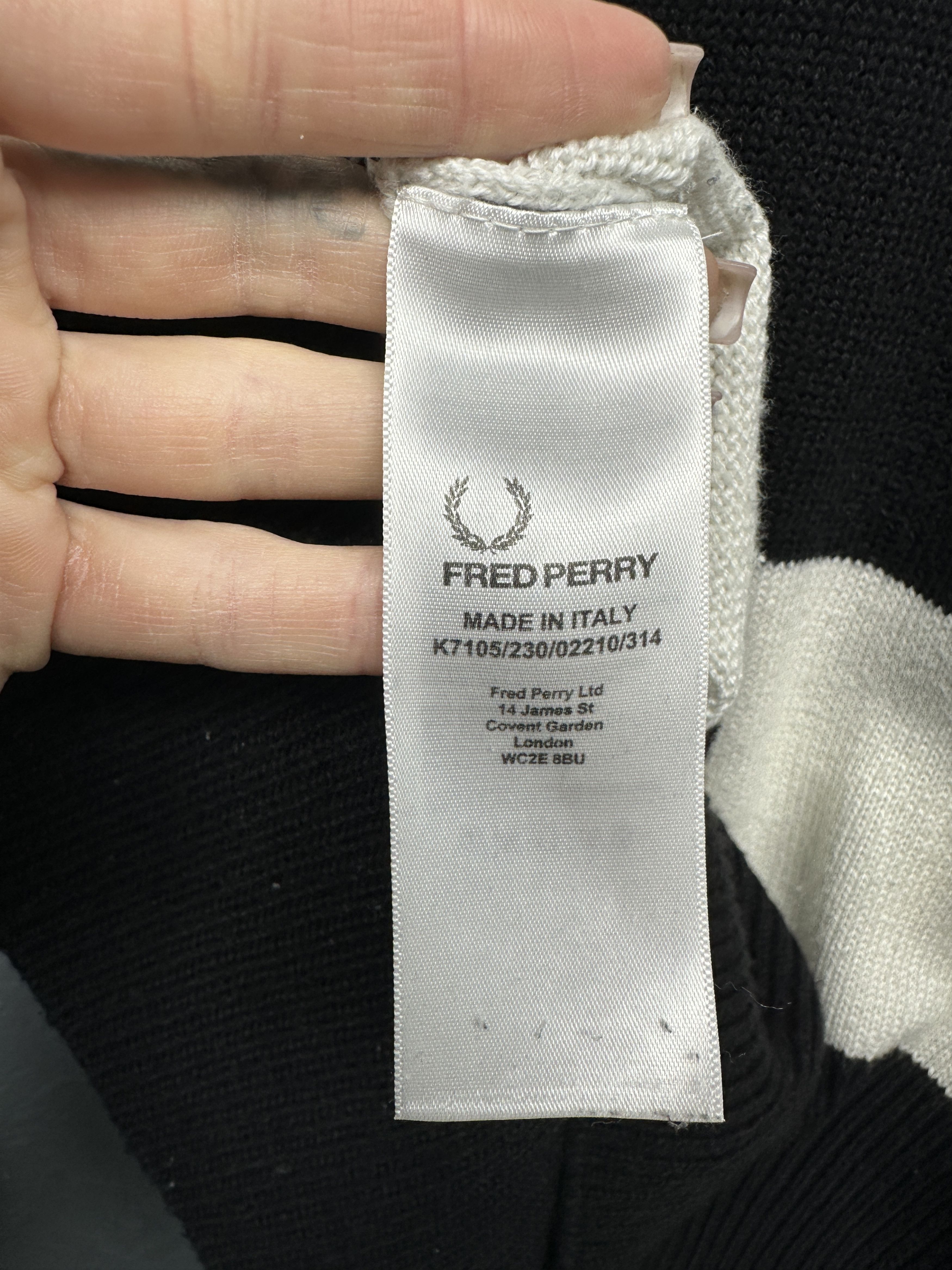 Fred Perry Fred Perry Mens Knit Sweater Made in Italy Size US L / EU 52-54 / 3 - 5 Thumbnail
