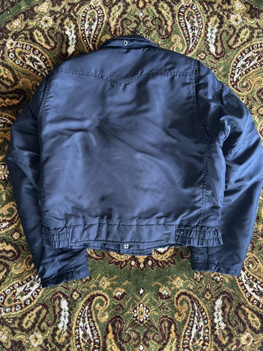 Vintage Vintage 90s Redskins Nylon Police Jacket Bomber Black red Size US M / EU 48-50 / 2 - 8 Thumbnail