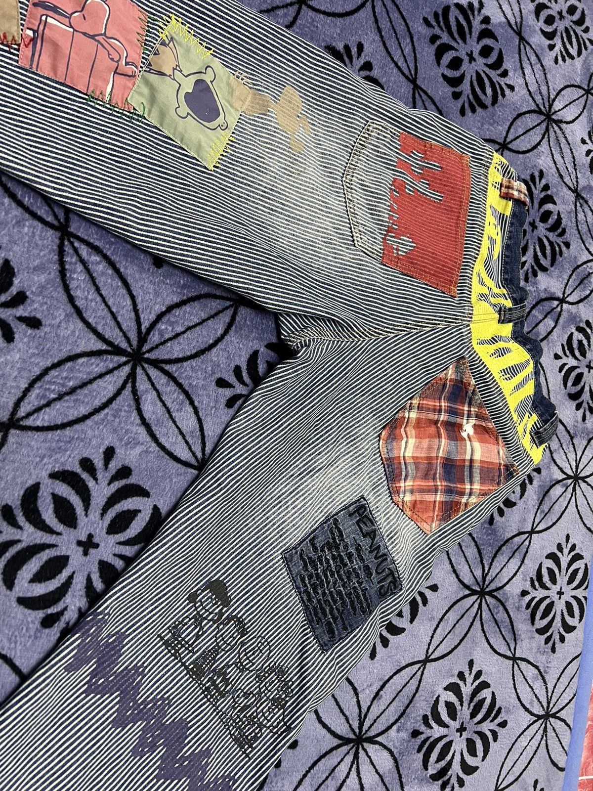 Peanuts × Vintage PEANUTS - Patchwork jeans Size 30" / US 8 / IT 44 - 11 Thumbnail