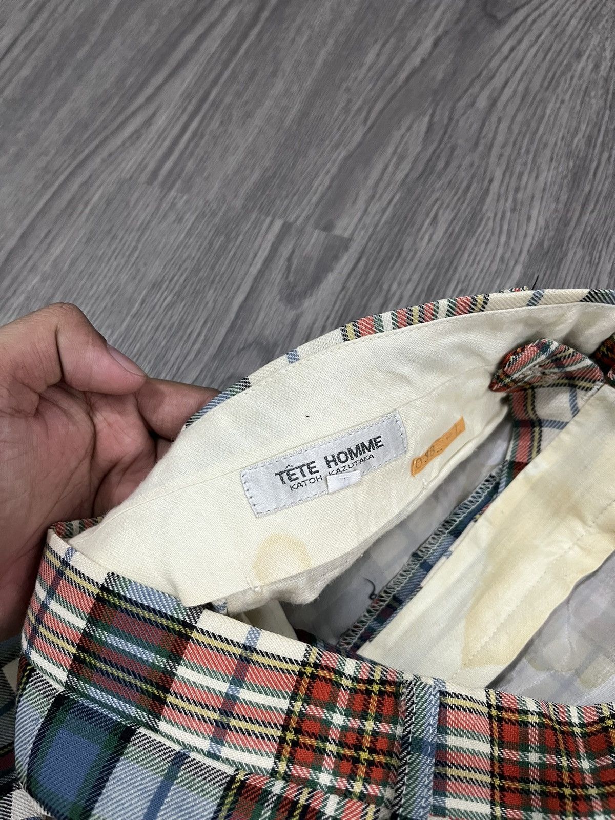 Japanese Brand 🇯🇵TÊTE HOMME KATOH KAZUTAKA PANTS Size US 31 - 7 Thumbnail