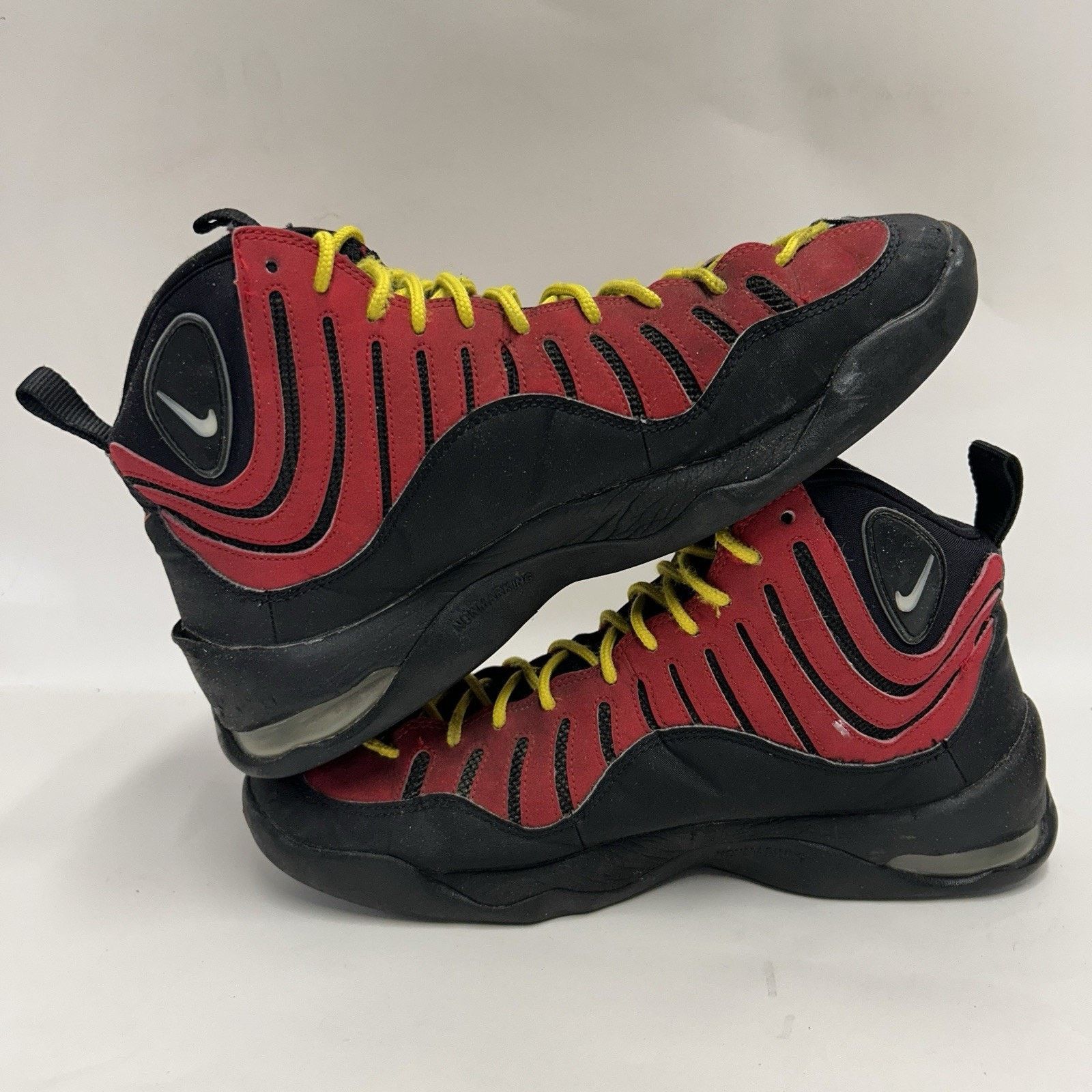 Nike Nike Air Bakin Retro OG "Red Yellow/Tim Hardaway" Size US 11.5 / EU 44-45 - 3 Thumbnail