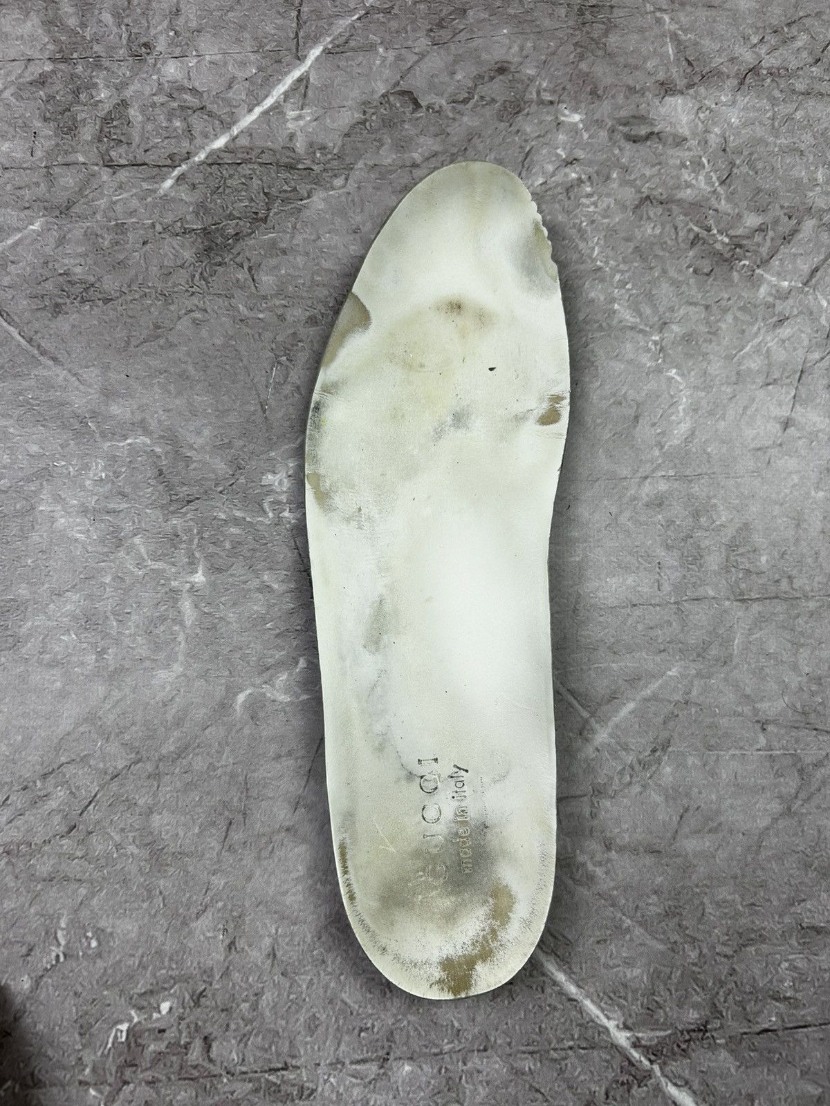 Designer Gucci Ace Blade Distressed Aged Lowtop sneakers Size US 10.5 / EU 43-44 - 19 Thumbnail