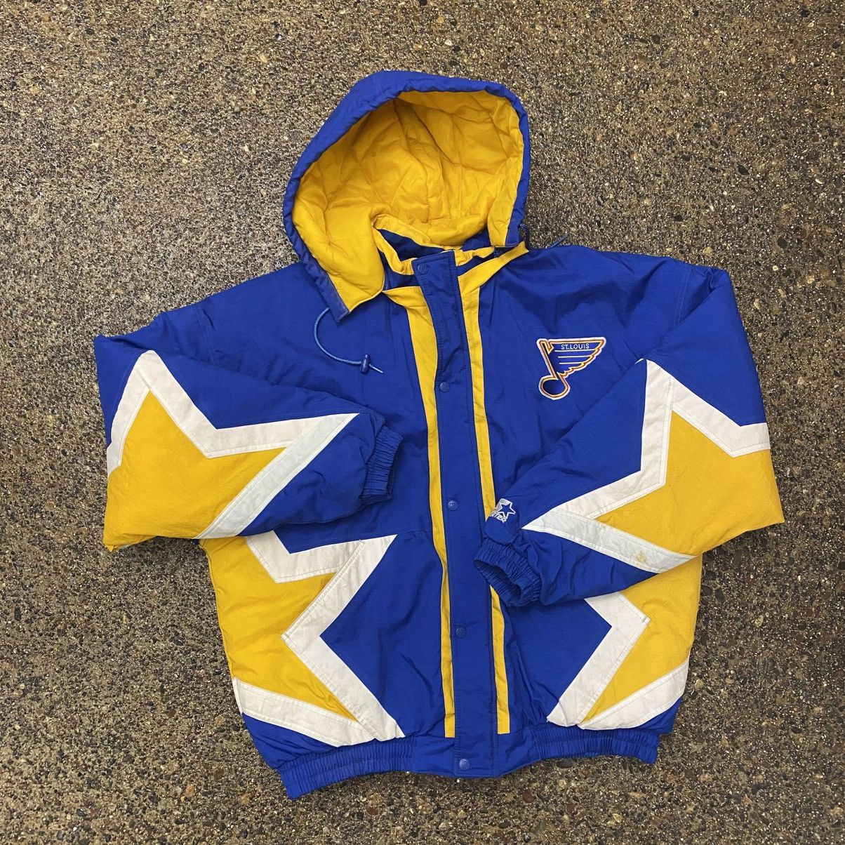 NHL Vintage 90s St. Louis Blues Starter Jacket Size US XL / EU 56 / 4 - 1 Thumbnail