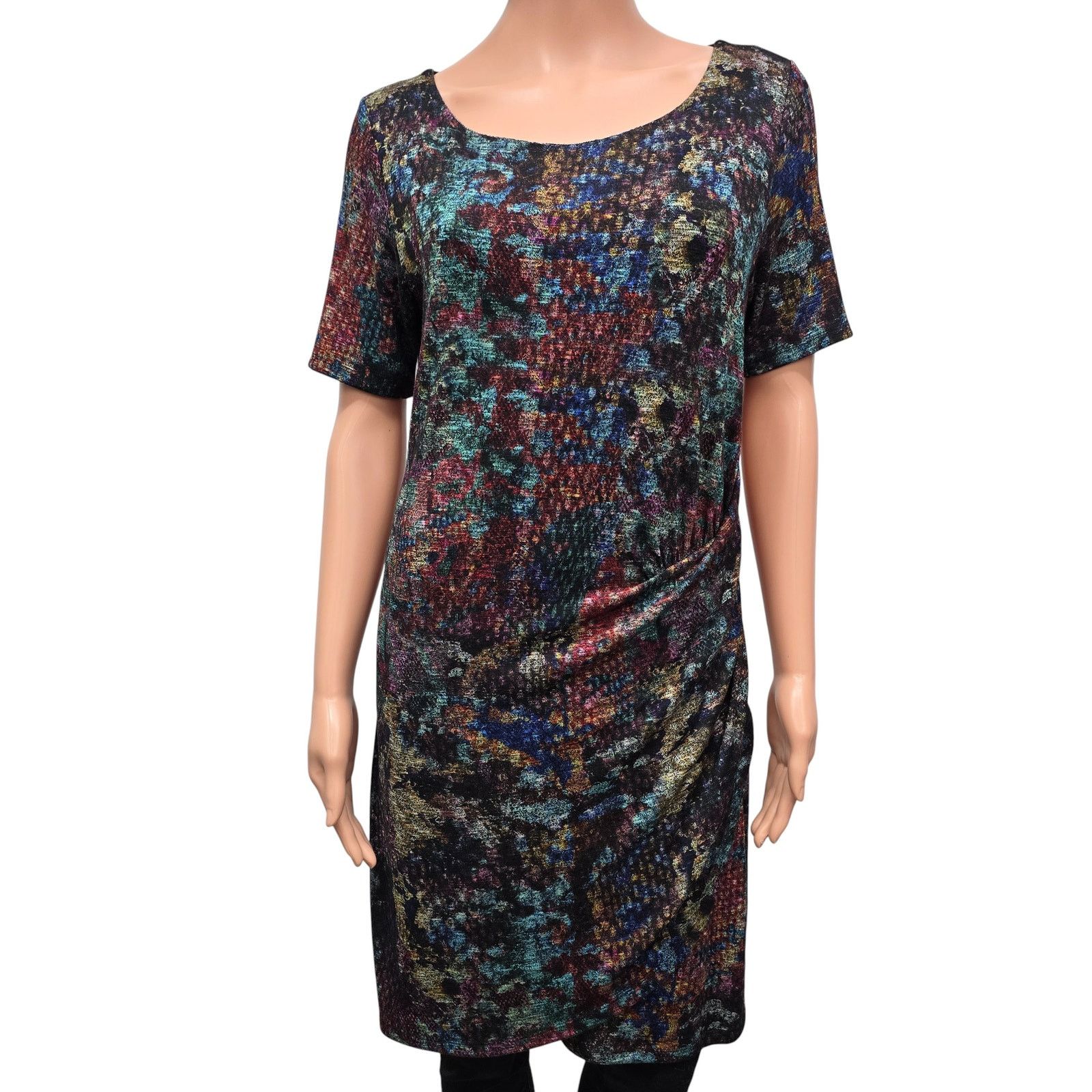 Desigual Desigual Harmonie Drape Dress Women's M/L Short Sleeve Size M / US 6-8 / IT 42-44 - 4 Thumbnail