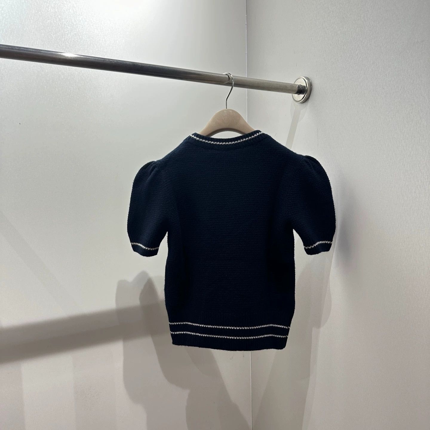 Christian Dior Monsieur CHRISTIAN DIOR apr158 Star Slogan Knit Short Sleeve 36 Wool Size XS / US 0-2 / IT 36-38 - 2 Thumbnail