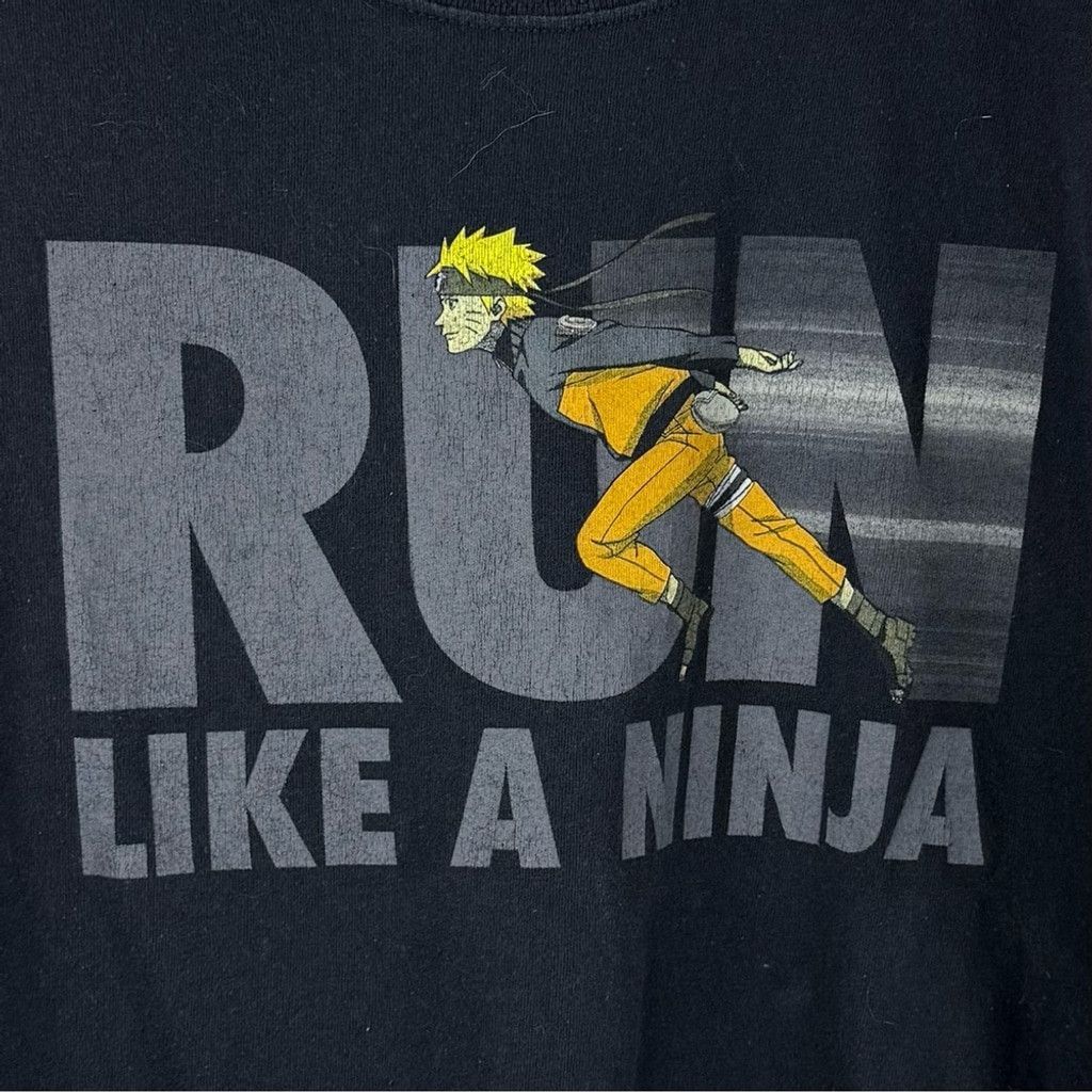 Other NARUTO SHIPPUDEN Men's Black Run Like A Ninja Anime T-Shirt Size US XL / EU 56 / 4 - 2 Thumbnail