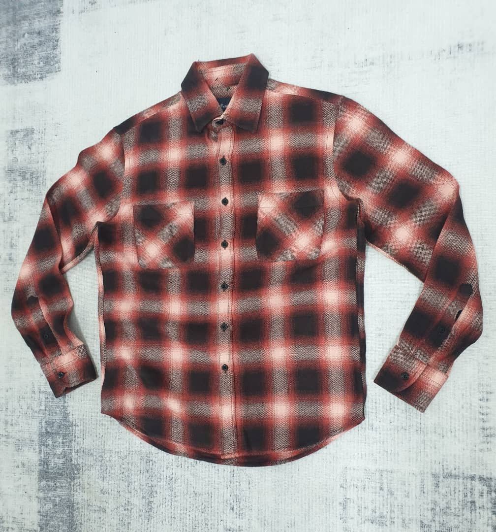 Japanese Brand 💥Collective red checkered flannel shadow shirt Size US M / EU 48-50 / 2 - 11 Thumbnail