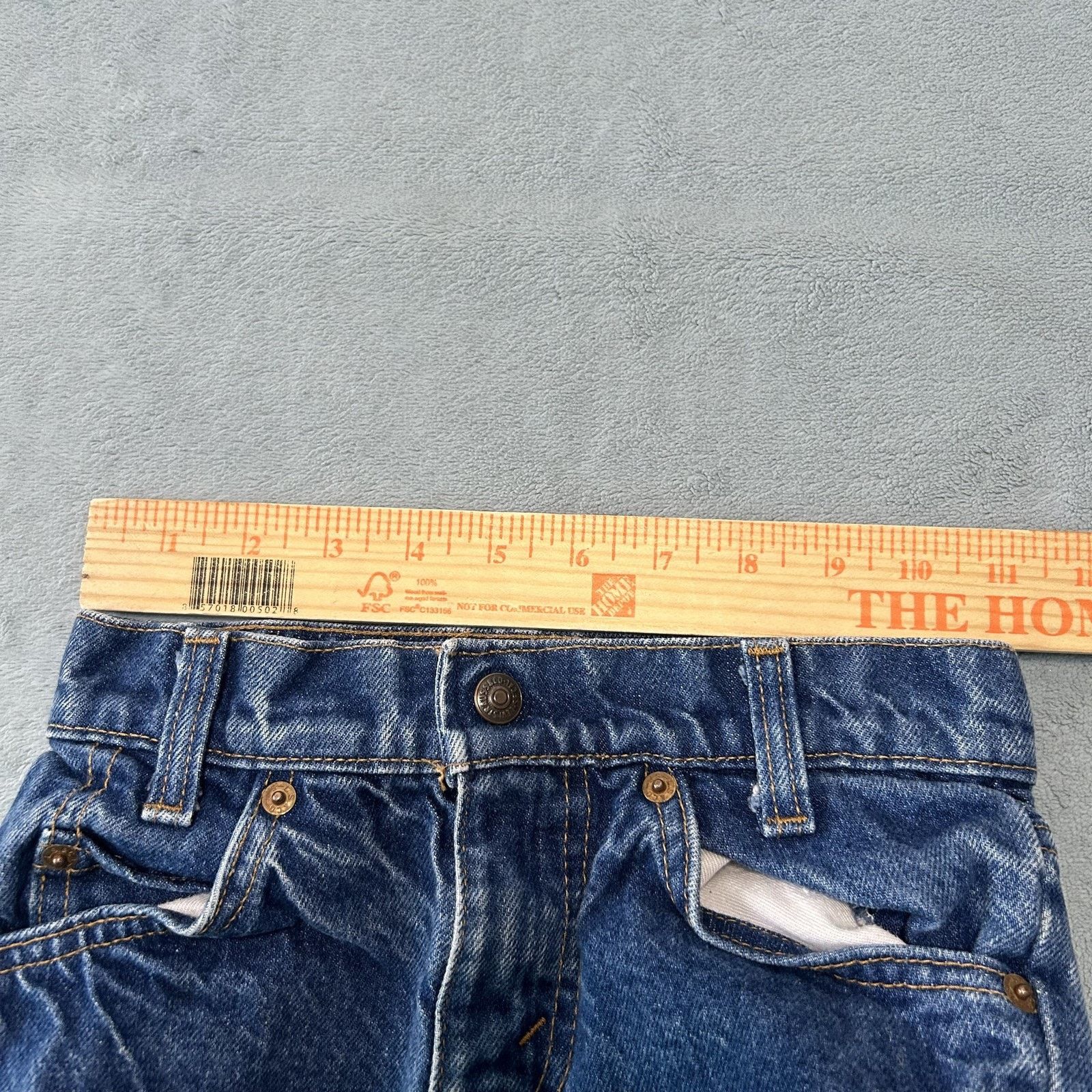 Levi's Levis 562 Orange Tabs Jeans Youth 8 22x21 Button Fly USA Size 22" - 11 Thumbnail