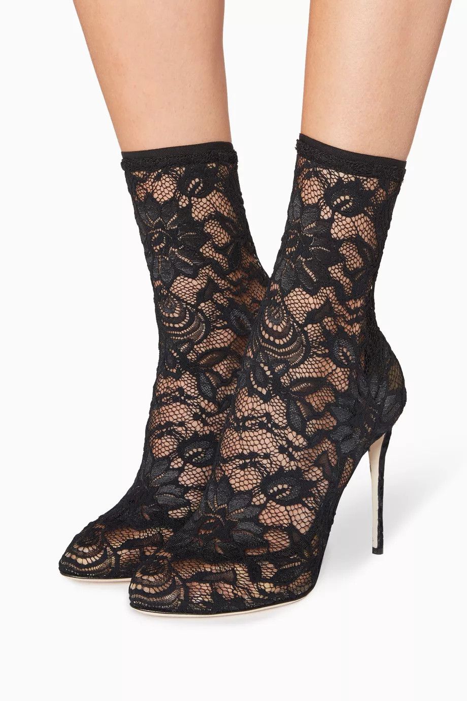 Dolce & Gabbana o1y0825 Ankle Boots in Black Size US 6.5 / IT 36.5 - 3 Thumbnail
