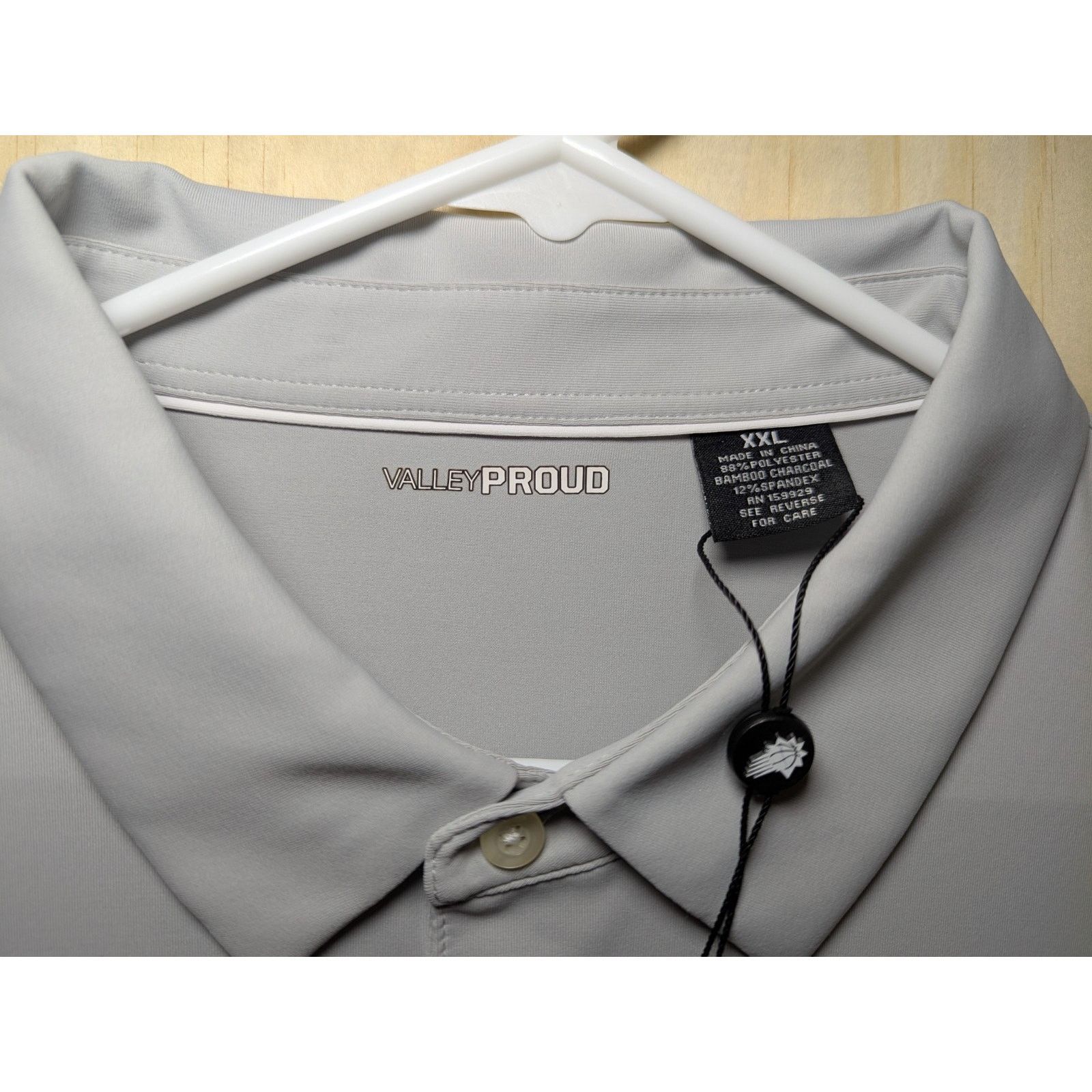 Other Valley Proud Men's XXL Phoenix Suns Polo Shirt Grey PHX Size US XXL / EU 58 / 5 - 5 Thumbnail