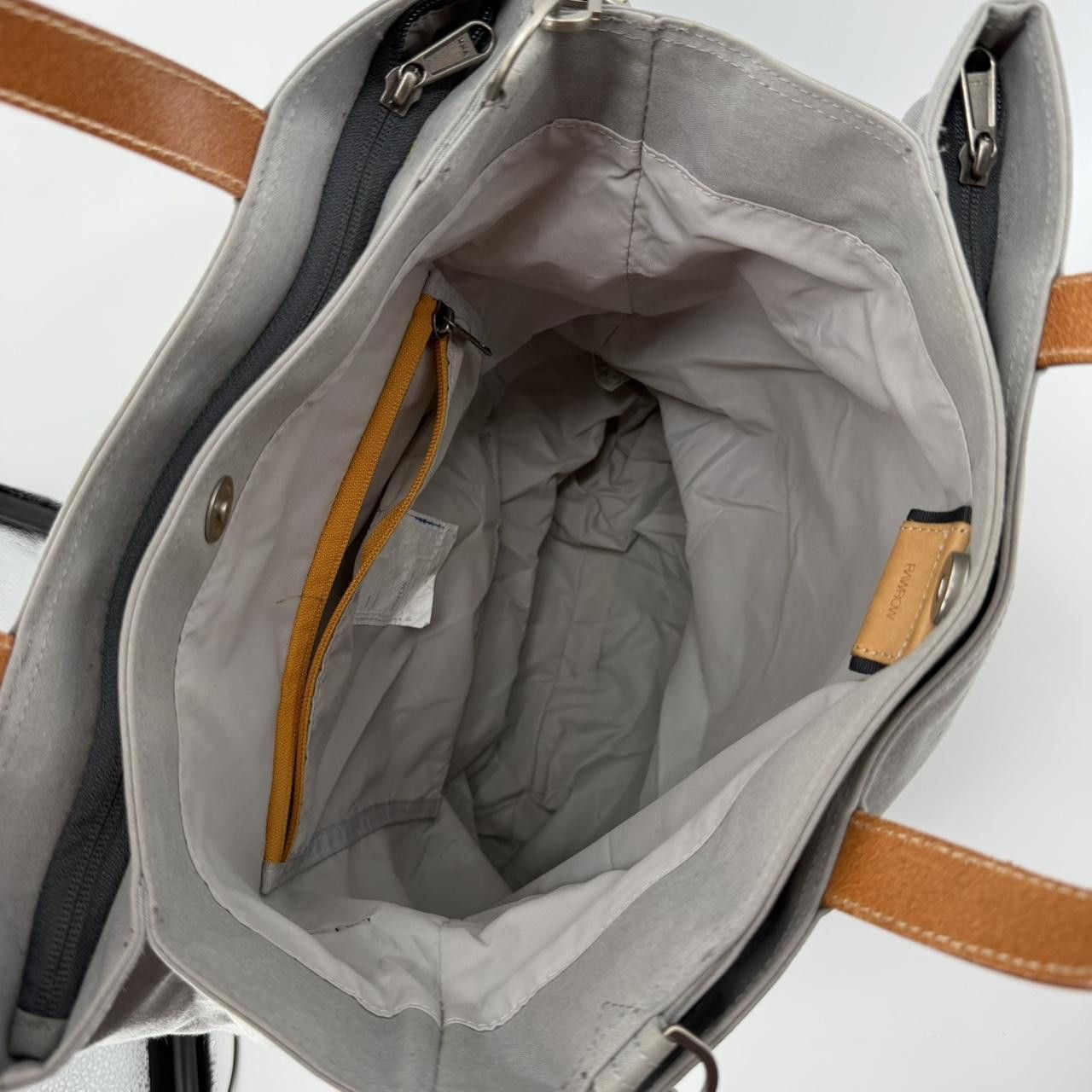 The Unbranded Brand RAWROW R Bag Canvas Tote Bag Gray Crossbody Shoulder Bag Size ONE SIZE - 4 Thumbnail