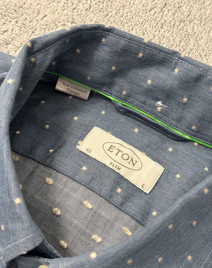 Eton BRAND NEW Eton pin dot button down shirt Size US L / EU 52-54 / 3 - 2 Thumbnail