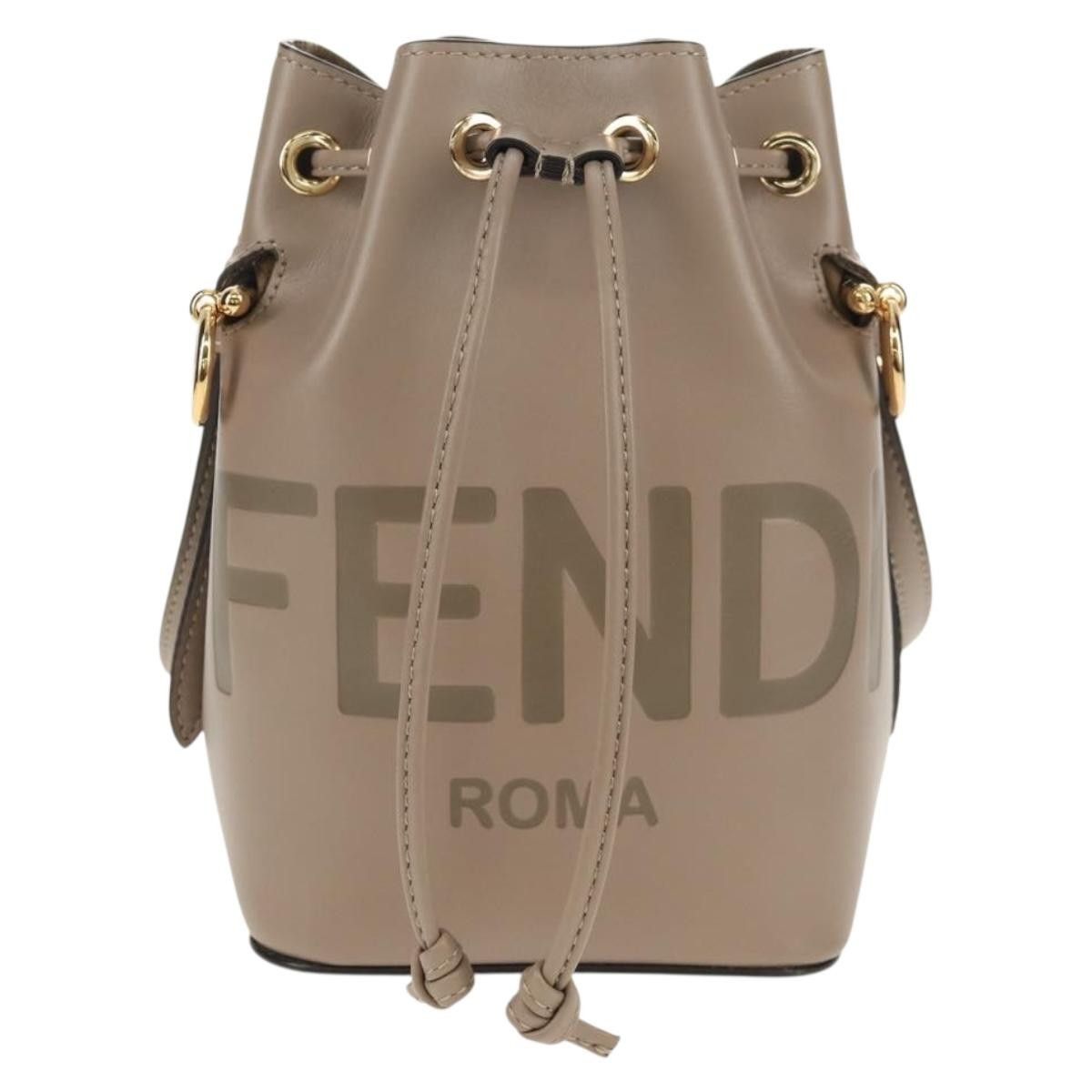Fendi Fendi Logo Mon Tresor Bucket Bag Leather Size ONE SIZE - 1 Thumbnail