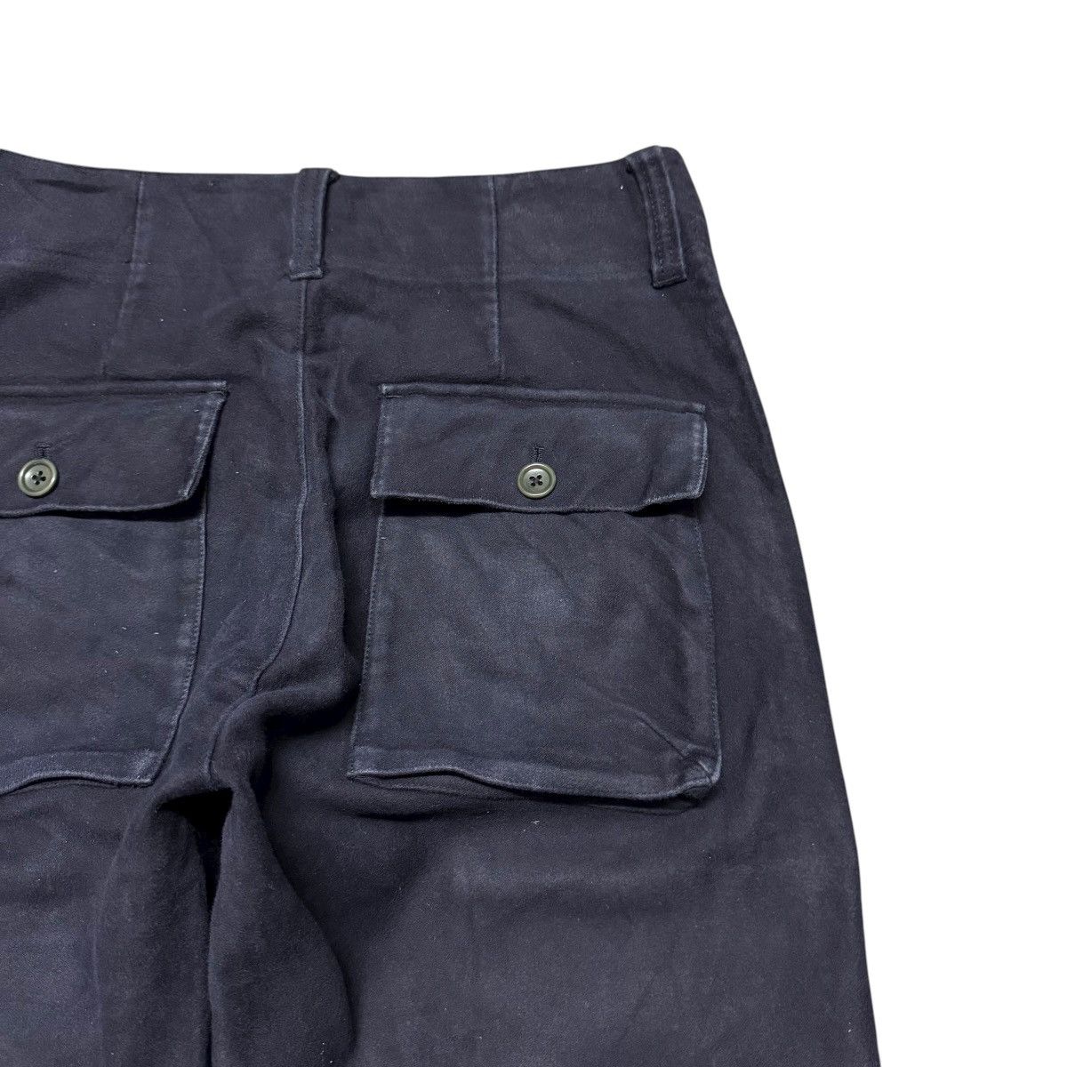 Japanese Brand Moleskin Fatigue Pants Indigo Size US 31 - 11 Thumbnail
