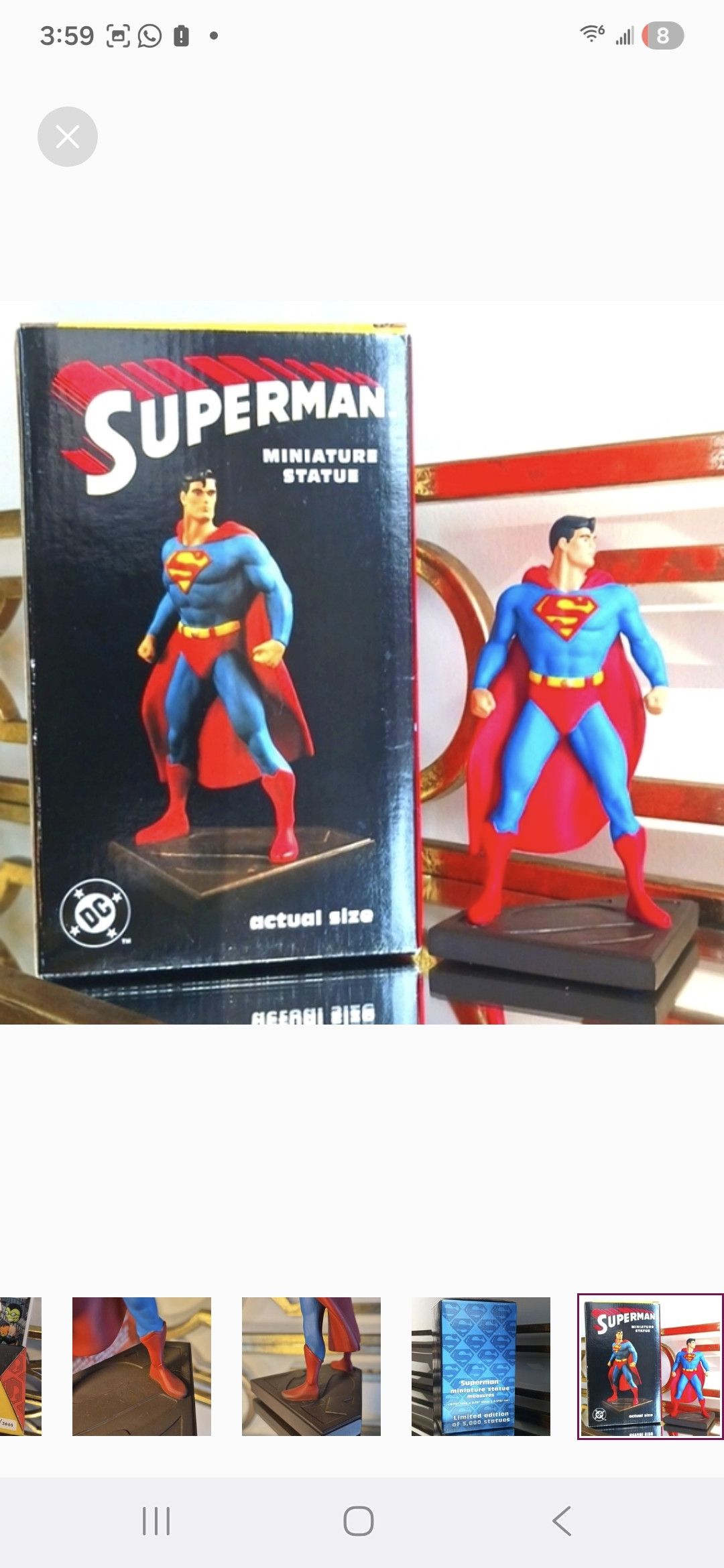 Other Vintage 1998 Bowen Superman Statue.Limited051/Seinfeld FAV P Size ONE SIZE - 1 Thumbnail