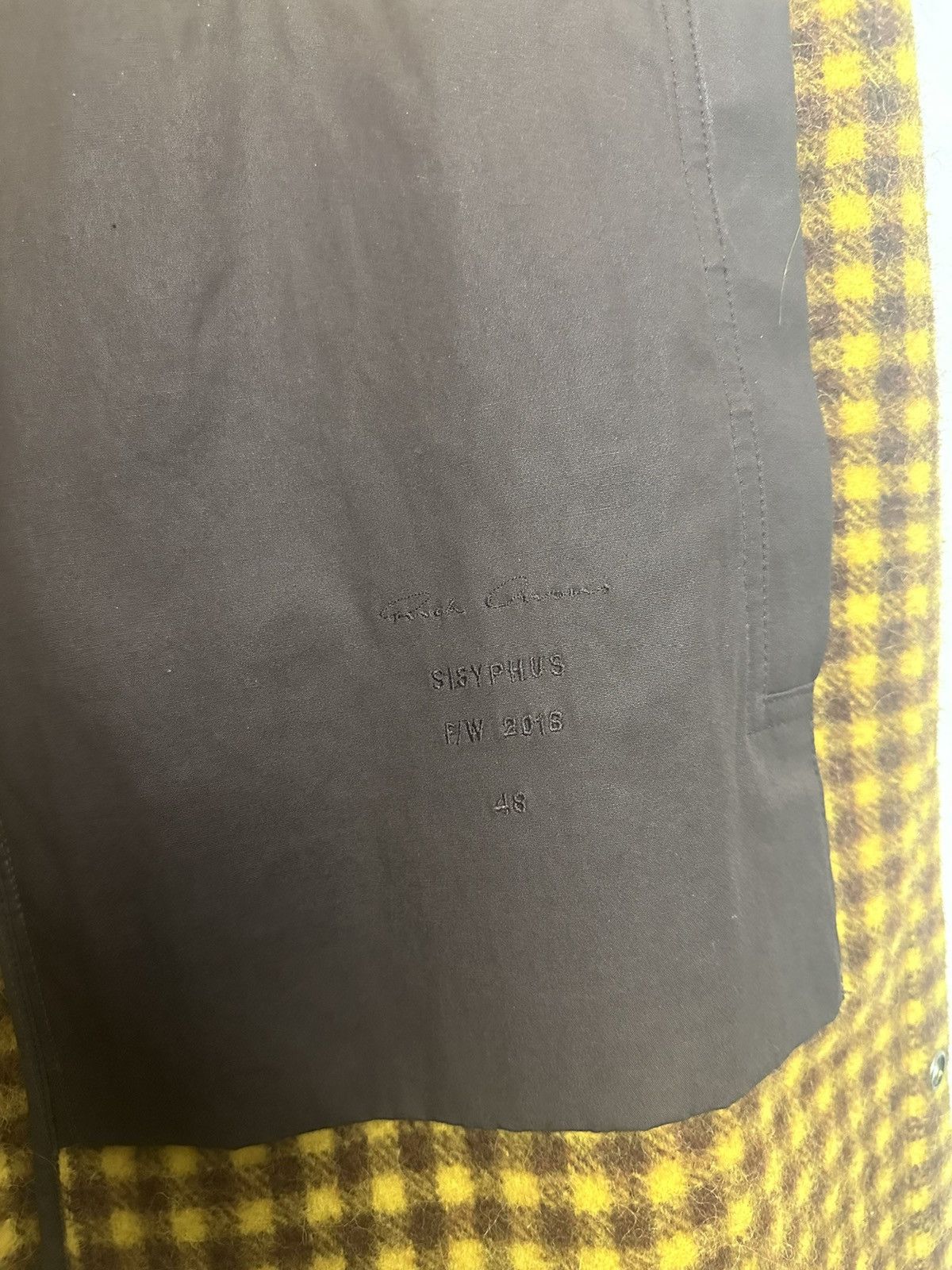 Rick Owens FW18 ‘SISYPHUS’ Raisin Plaid Flannel Overshirt Size US M / EU 48-50 / 2 - 8 Thumbnail