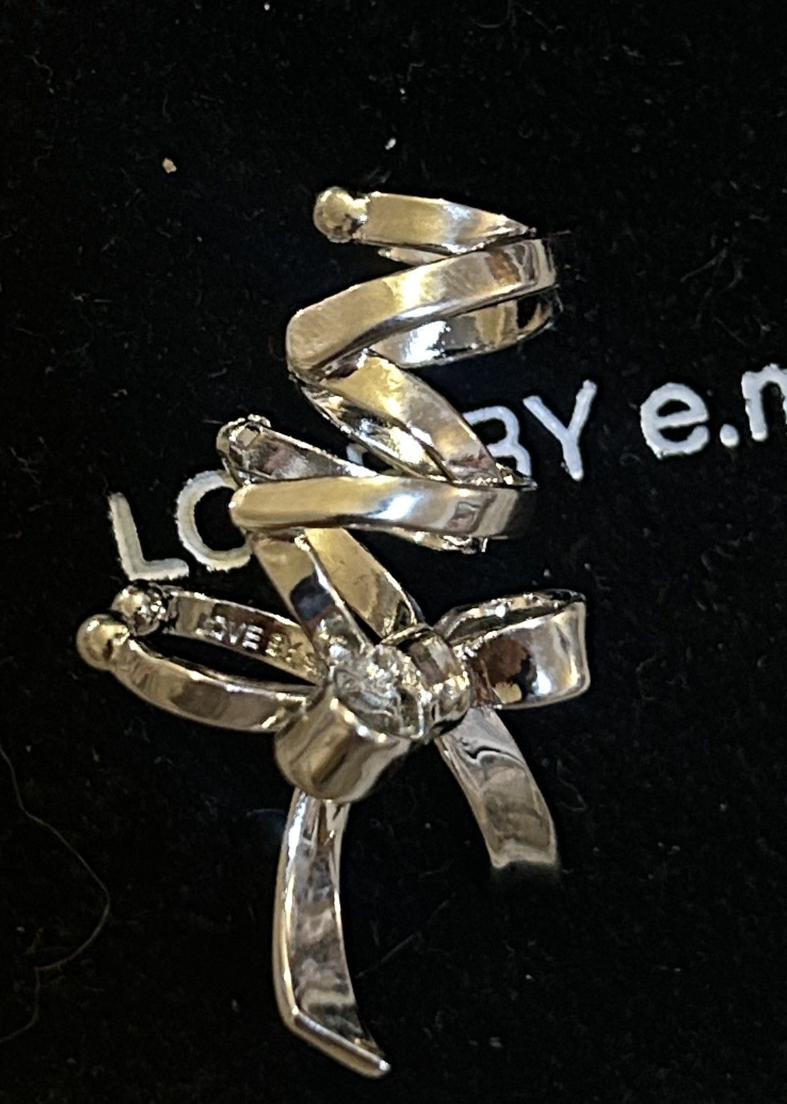 Other LOVE BY E.M. Ribbon Single Ear Cuff Silver Size ONE SIZE - 5 Thumbnail