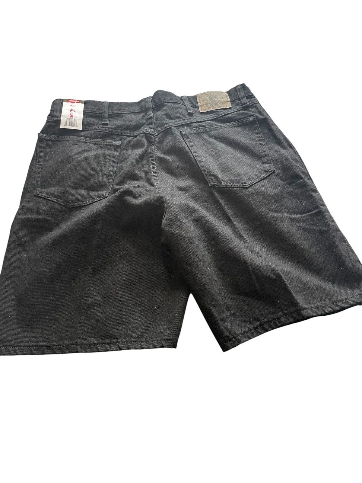 Wrangler Vintage Y2K Wrangler black denim jorts shorts 38 irregular Size US 38 / EU 54 - 2 Thumbnail