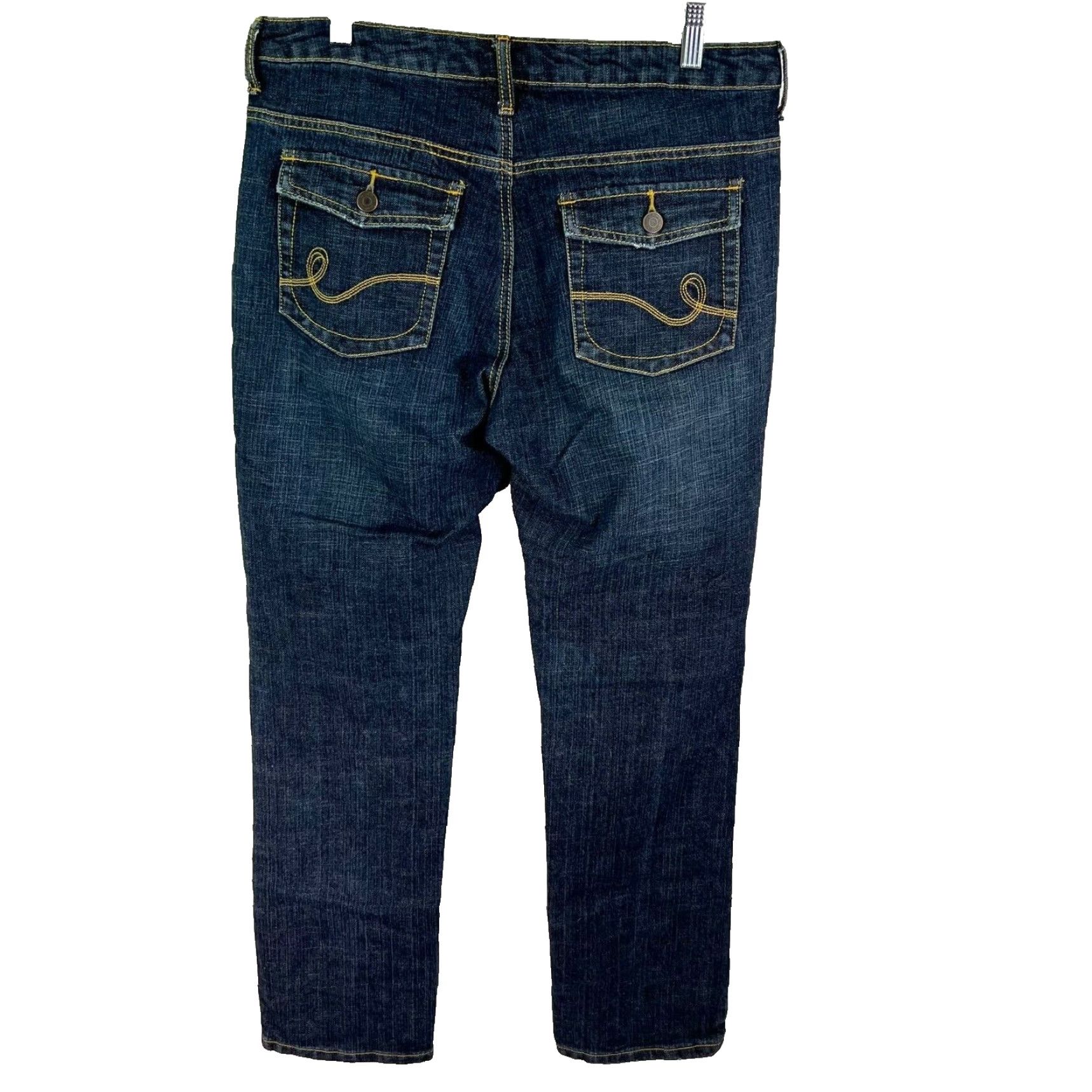 Apt. 9 Apt. 9 Jeans Womens 34 Inseam 31 Flap Pocket Straight Leg 12 Blue Denim City USA Modern Regular Size 34" / US 12 / IT 48 - 7 Thumbnail