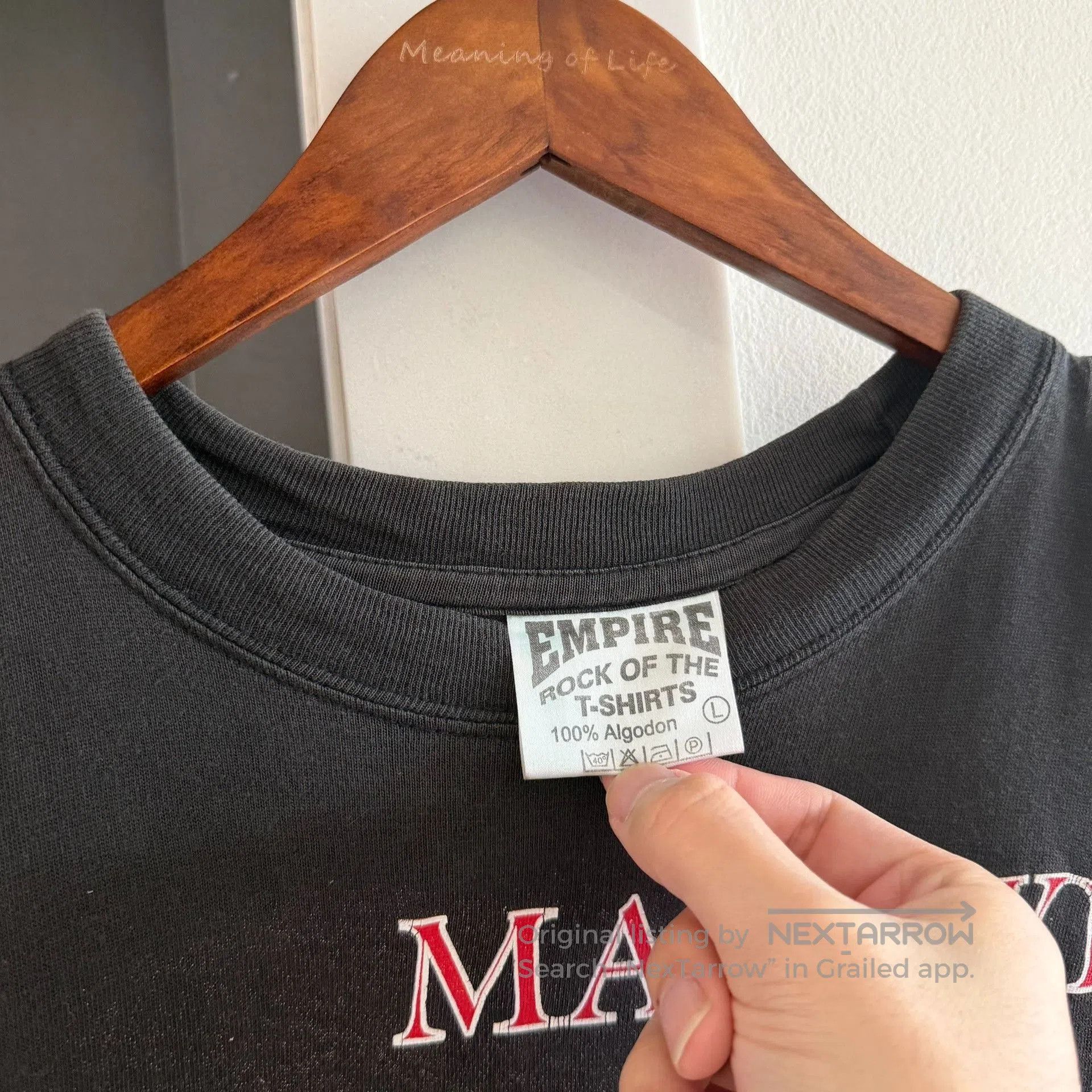 Vintage Vintage 90s Marilyn Manson Bootleg Tee. Size US M / EU 48-50 / 2 - 3 Thumbnail