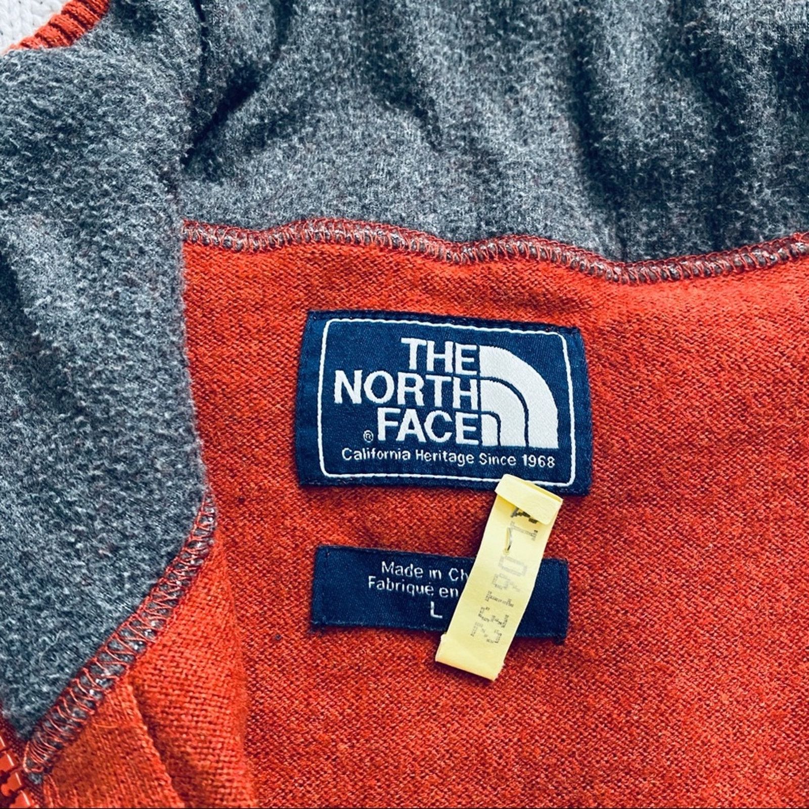The North Face The North Face orange quarter zip pullover Size US L / EU 52-54 / 3 - 5 Thumbnail