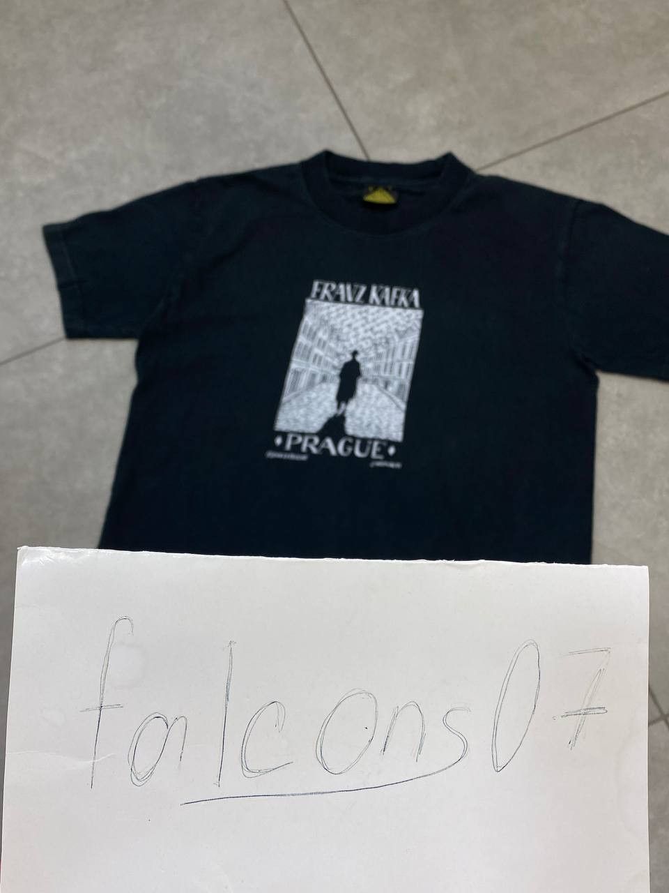 Vintage Vintage Franz Kafka Prague 1991 Art Promo T-Shirt Size US S / EU 44-46 / 1 - 3 Thumbnail