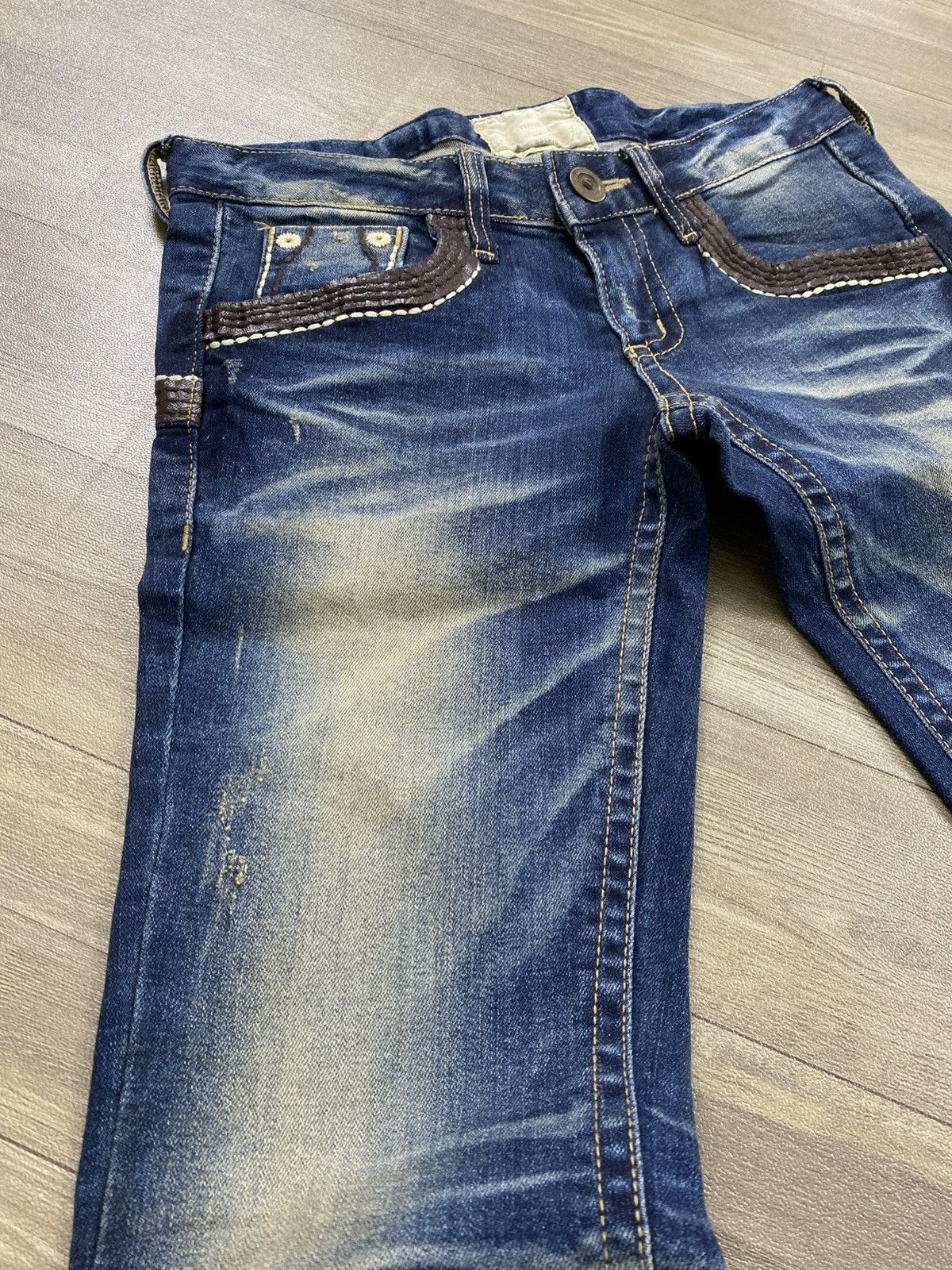Le Grande Bleu (L.G.B.) 2000s Lolita Distressed Lgb Ifsixwasnine Style Flared Jeans Size US 30 / EU 46 - 11 Thumbnail