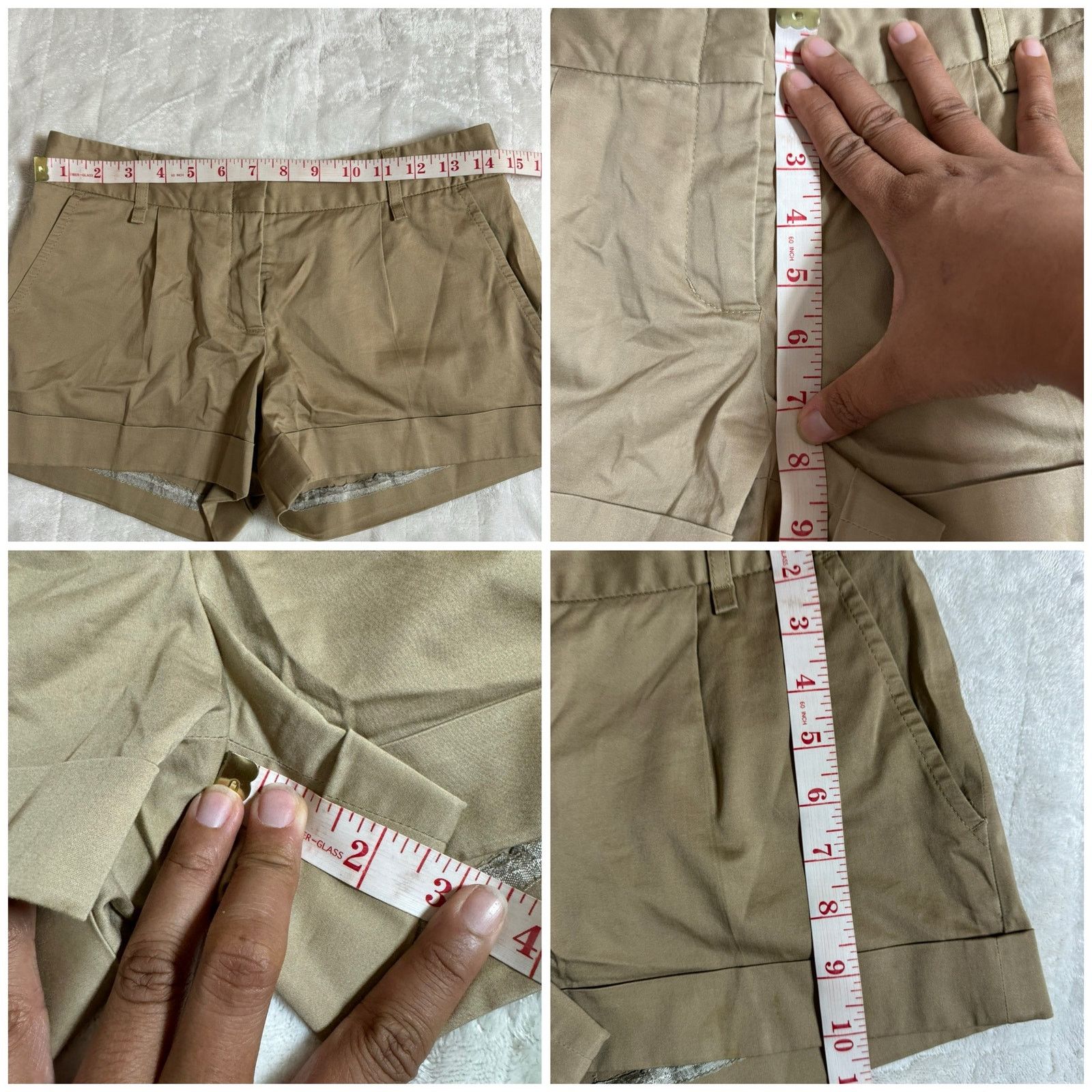 Bcbgmaxazria BCBG MAX AZRIA Khaki Trousers Casual Women's Shorts Size 6 Size 28" / US 6 / IT 42 - 6 Thumbnail