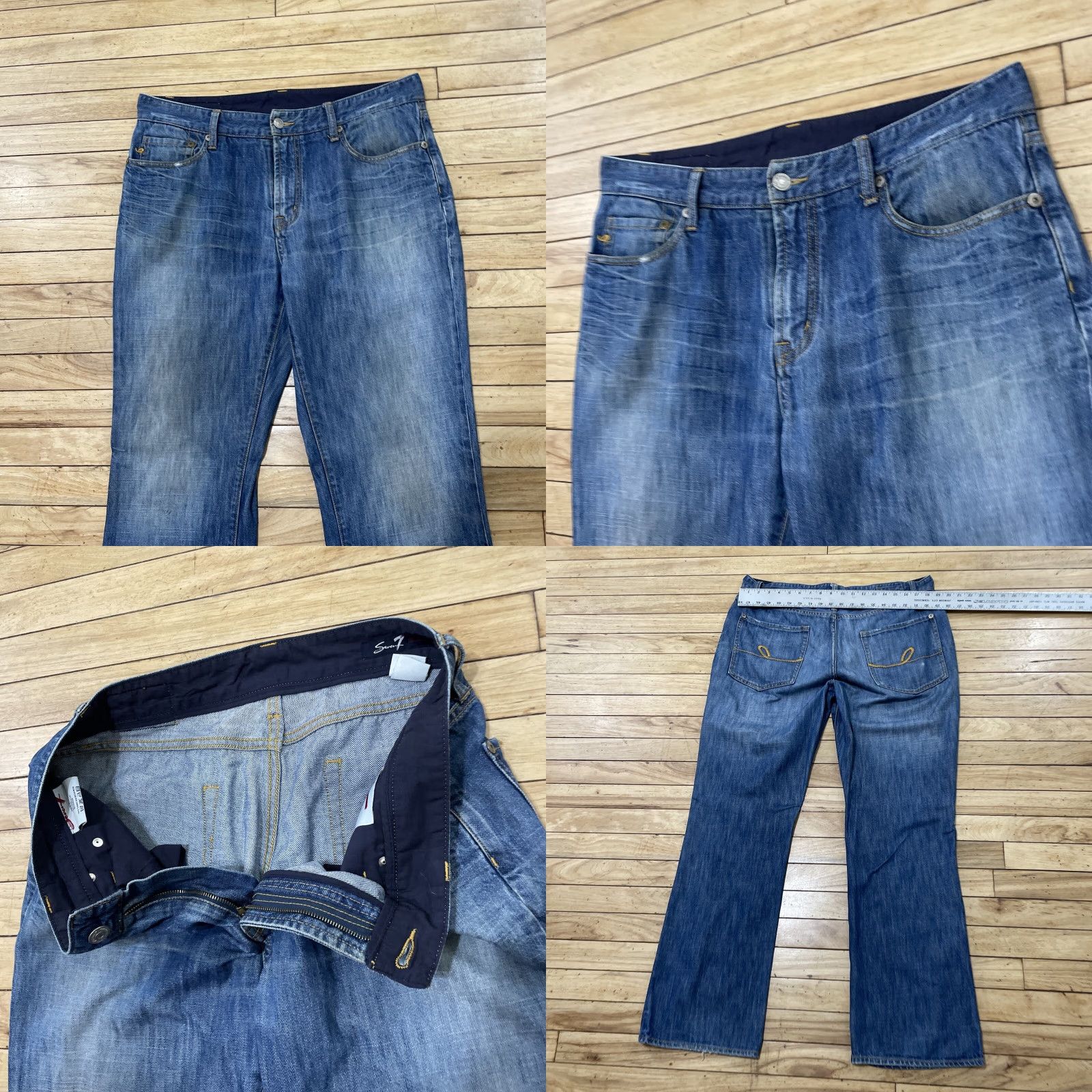 Vintage VINTAGE Seven7 Jeans Men 36x31 Straight Denim Blue Fade Wash 5-Pocket Design USA 90s Cowboy Size US 36 / EU 52 - 8 Thumbnail