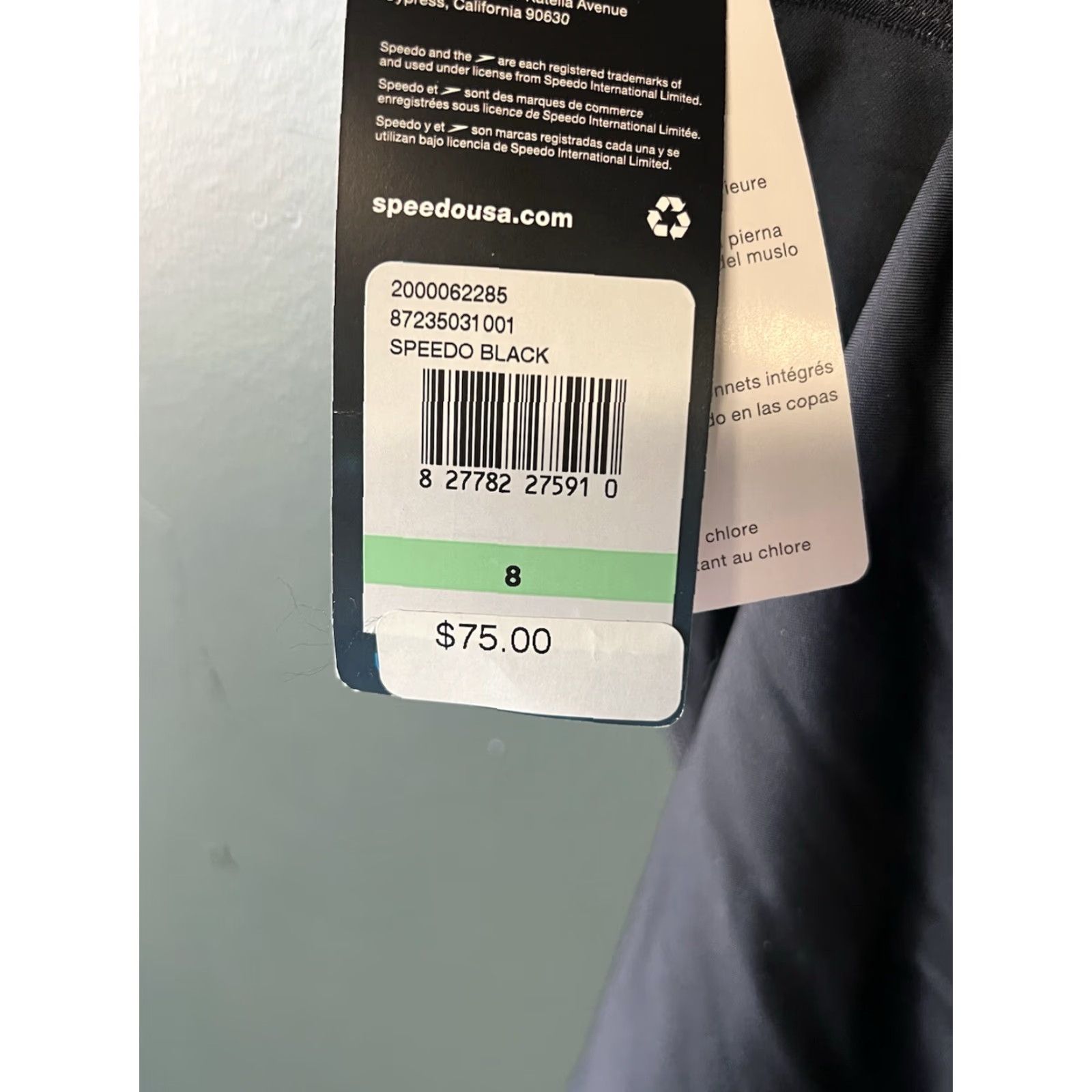 Speedo Speedo One Piece Swimsuit Black 8 UPF 50+ NWT Powerflex Womens Plus Size 8 Black UPF 50+ NWT Powerflex Womens Plus Size 8 Size ONE SIZE - 3 Thumbnail