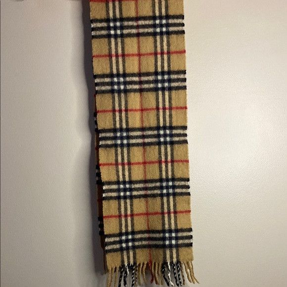Burberry Burberry Beige Nova Check Scarf in 100% Lambswool [A] Size ONE SIZE - 2 Thumbnail