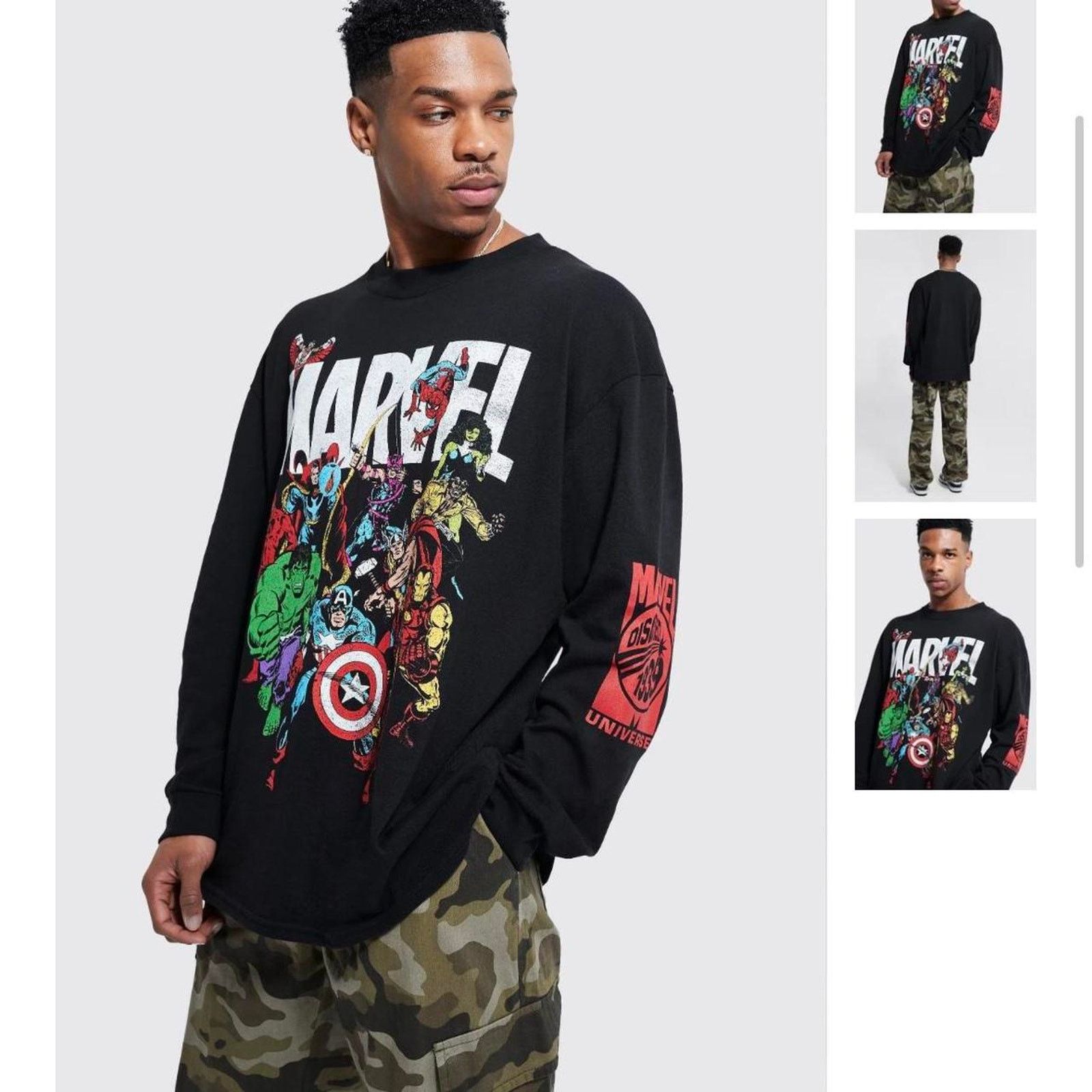 Other Oversized marvel license long sleeve in M Size US M / EU 48-50 / 2 - 1 Thumbnail
