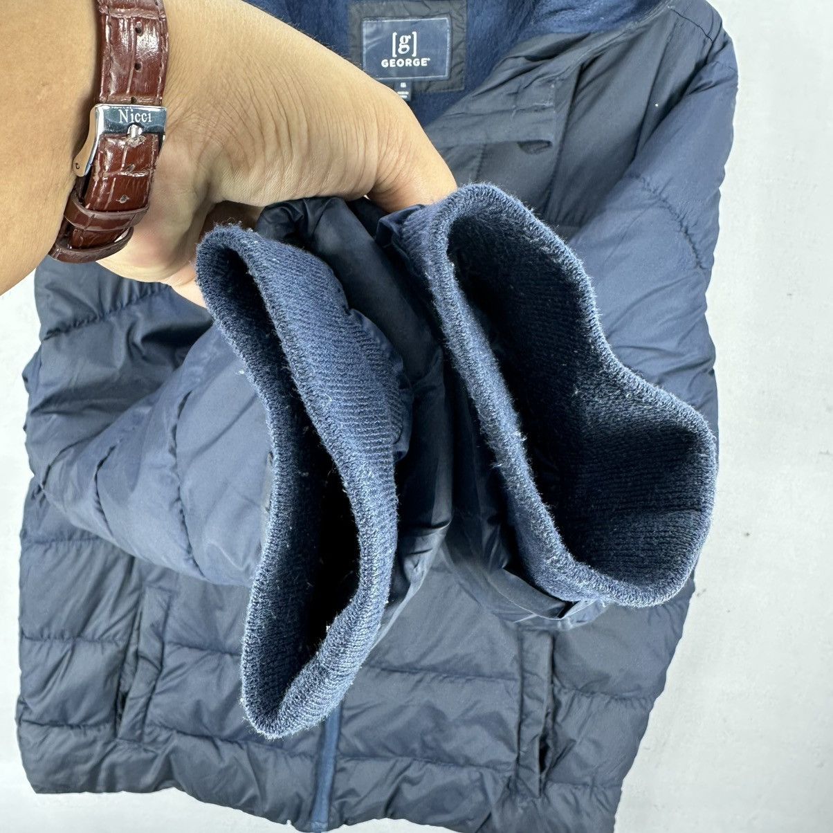 George Vintage Puffer Zipper Jacket Hoodie by George Size US L / EU 52-54 / 3 - 8 Thumbnail