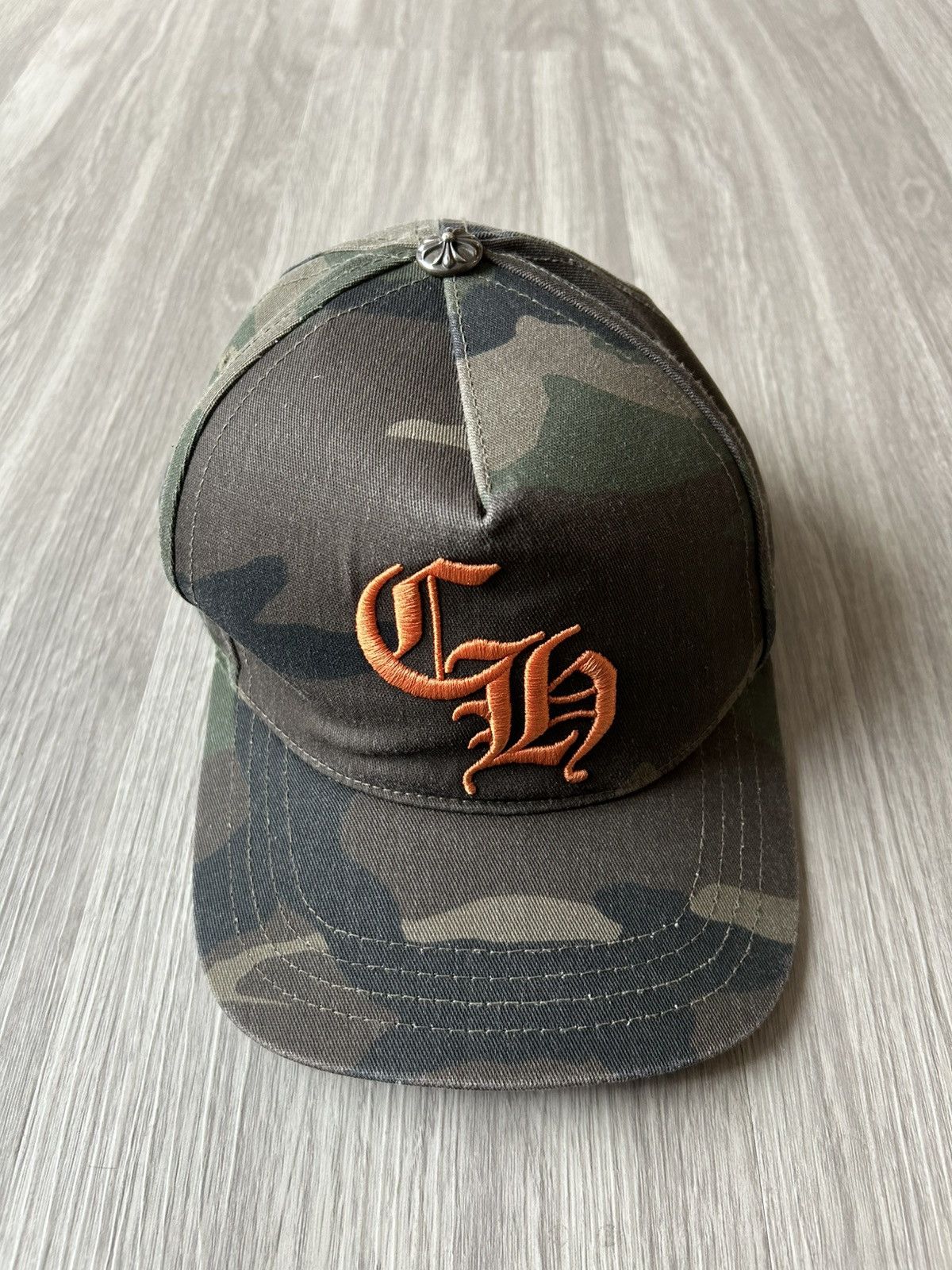 Chrome Hearts Chrome Hearts CH Baseball Snapback Hat Camo Size ONE SIZE - 1 Thumbnail