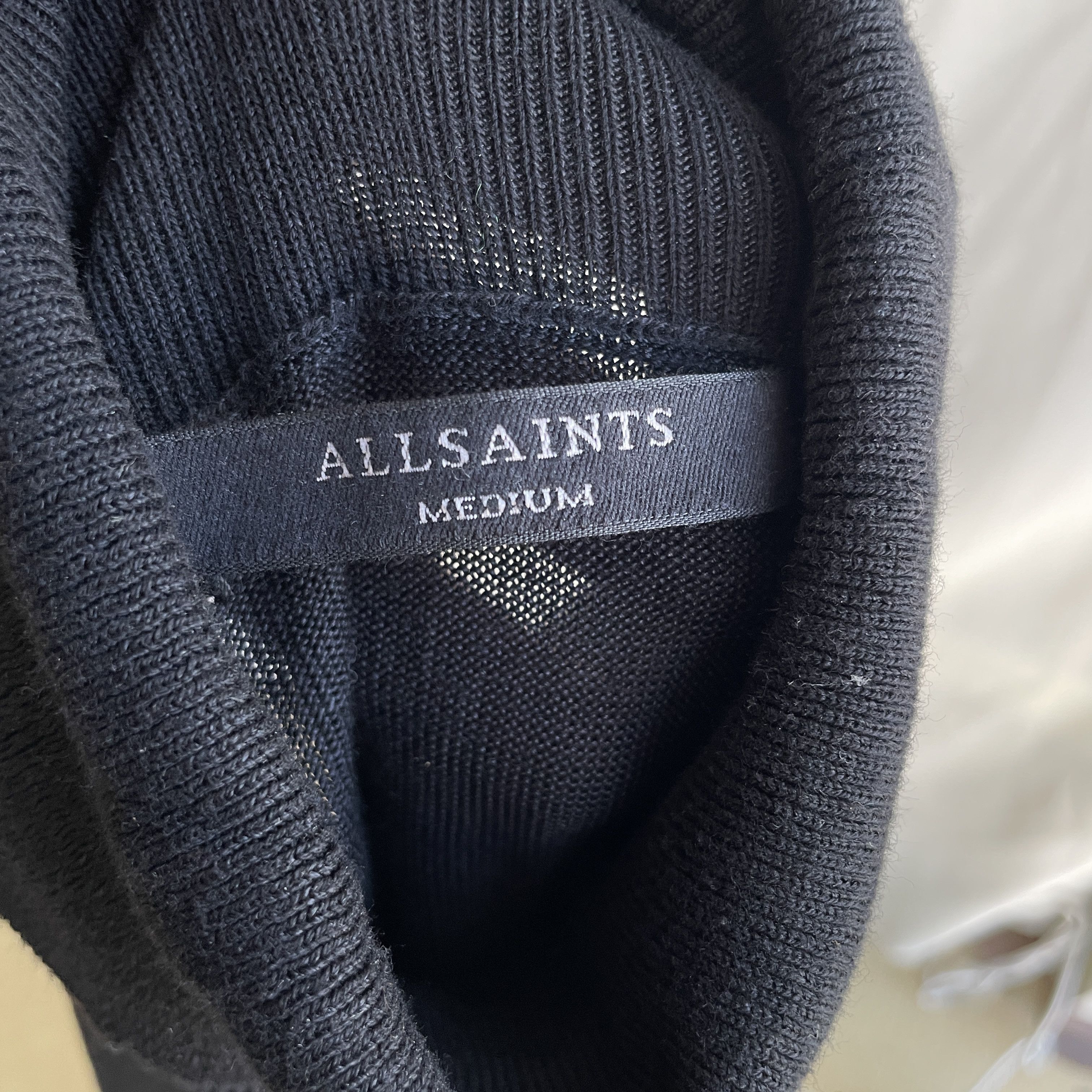 Allsaints Allsaints Roll Neck Knitted Wool Asymmetric Panel Dress Size M / US 6-8 / IT 42-44 - 7 Thumbnail