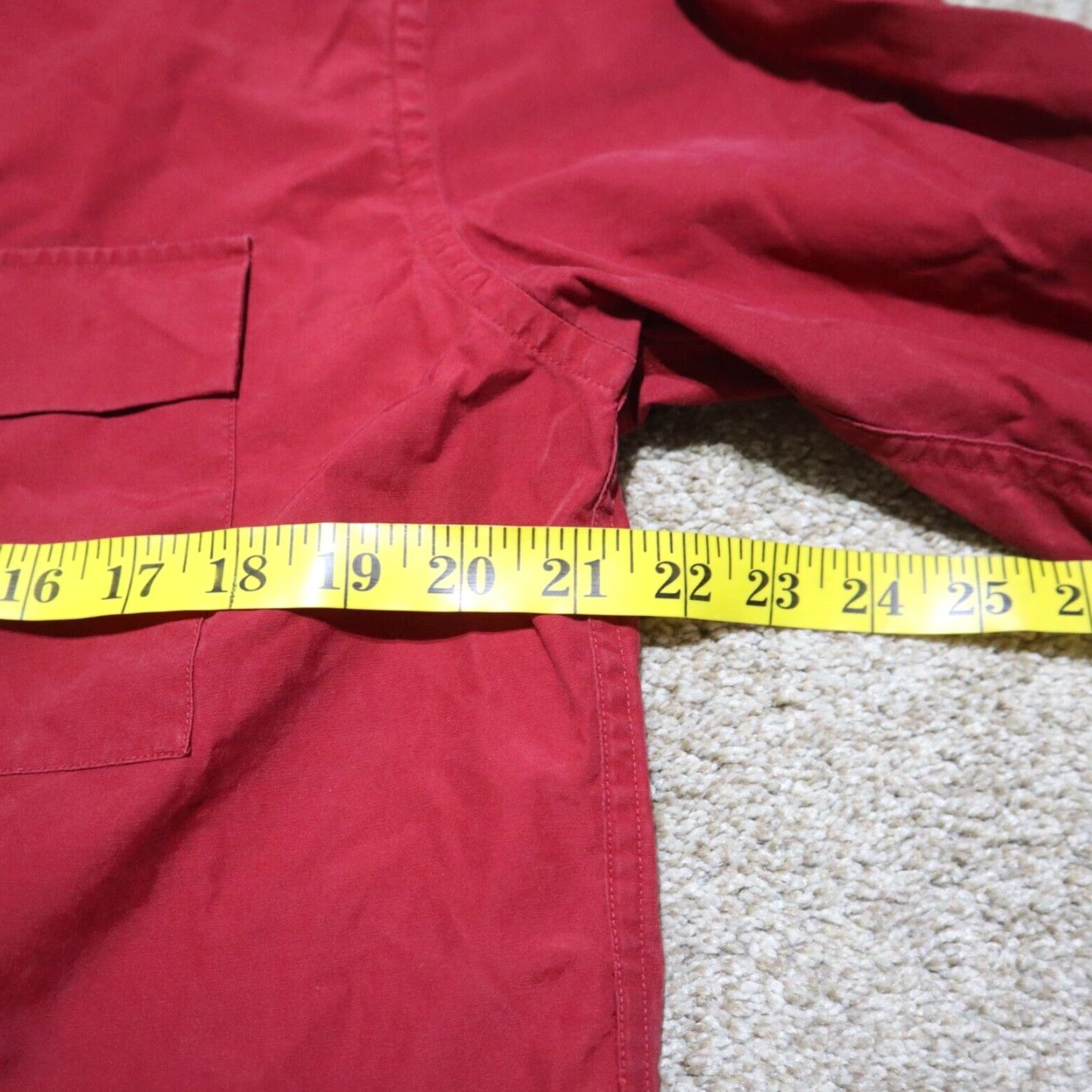Tommy Hilfiger Tommy Hilfiger Shirt Men Long Sleeve Button-Down Solid Red M Adult Medium Regular Fit Size US M / EU 48-50 / 2 - 6 Thumbnail