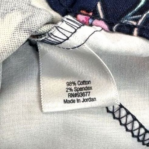 Vintage St. John's Bay Pants Womens 8 Capri Mid Rise Floral Navy Blue Pockets New Ladies XS? Size 30" / US 8 / IT 44 - 4 Thumbnail